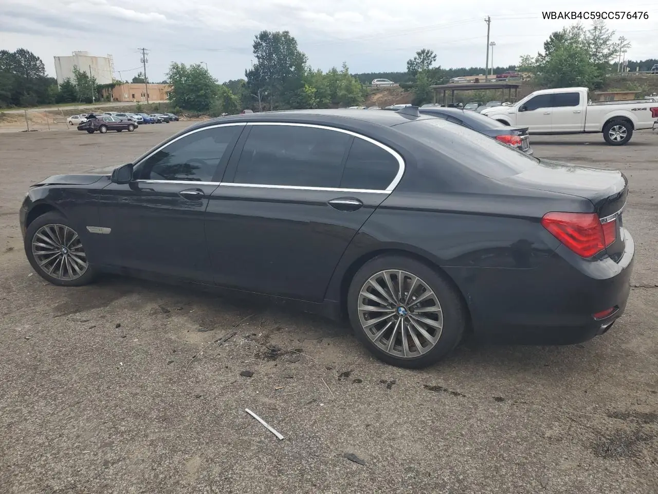 2012 BMW 740 Li VIN: WBAKB4C59CC576476 Lot: 55670215