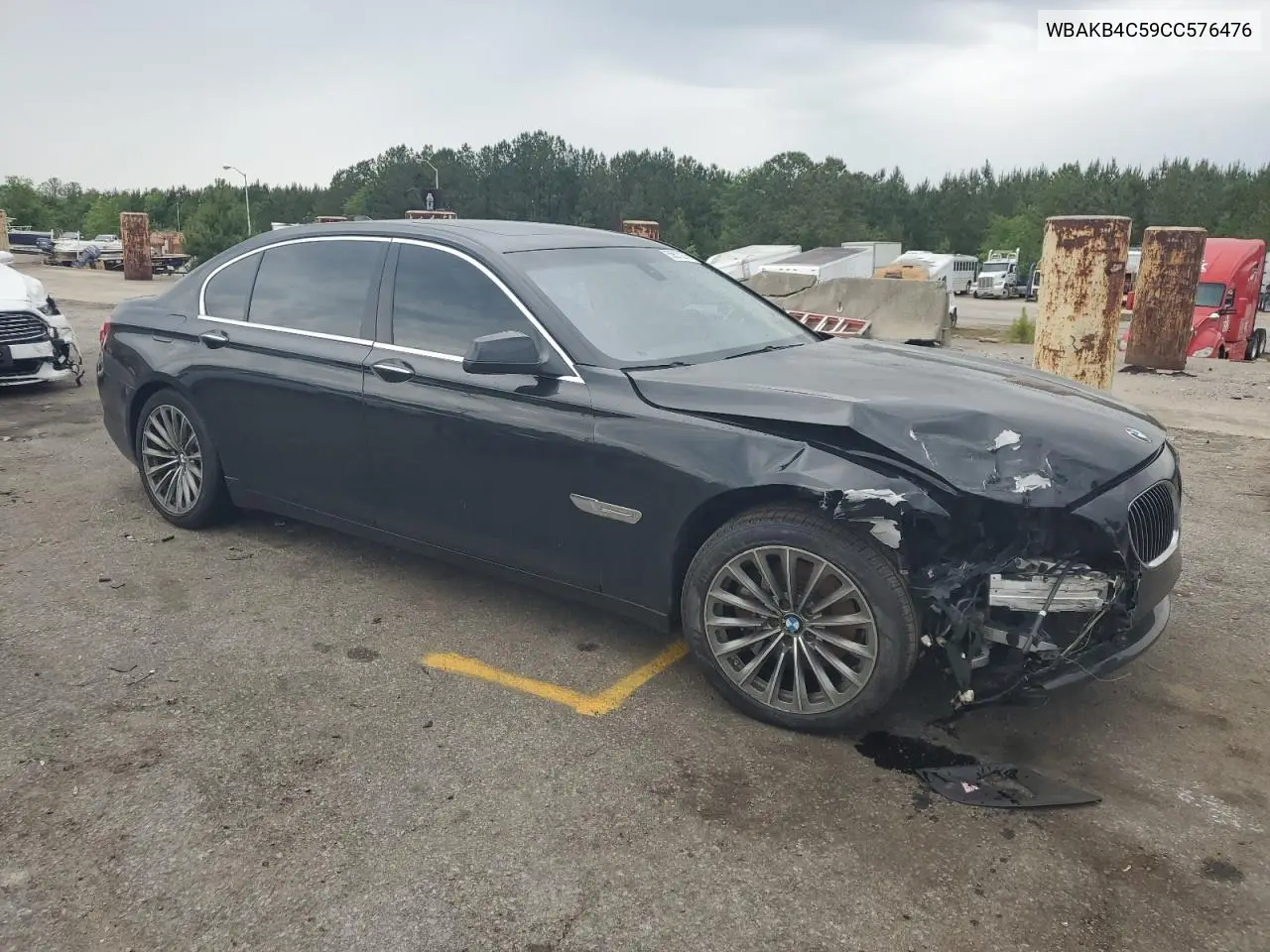 2012 BMW 740 Li VIN: WBAKB4C59CC576476 Lot: 55670215