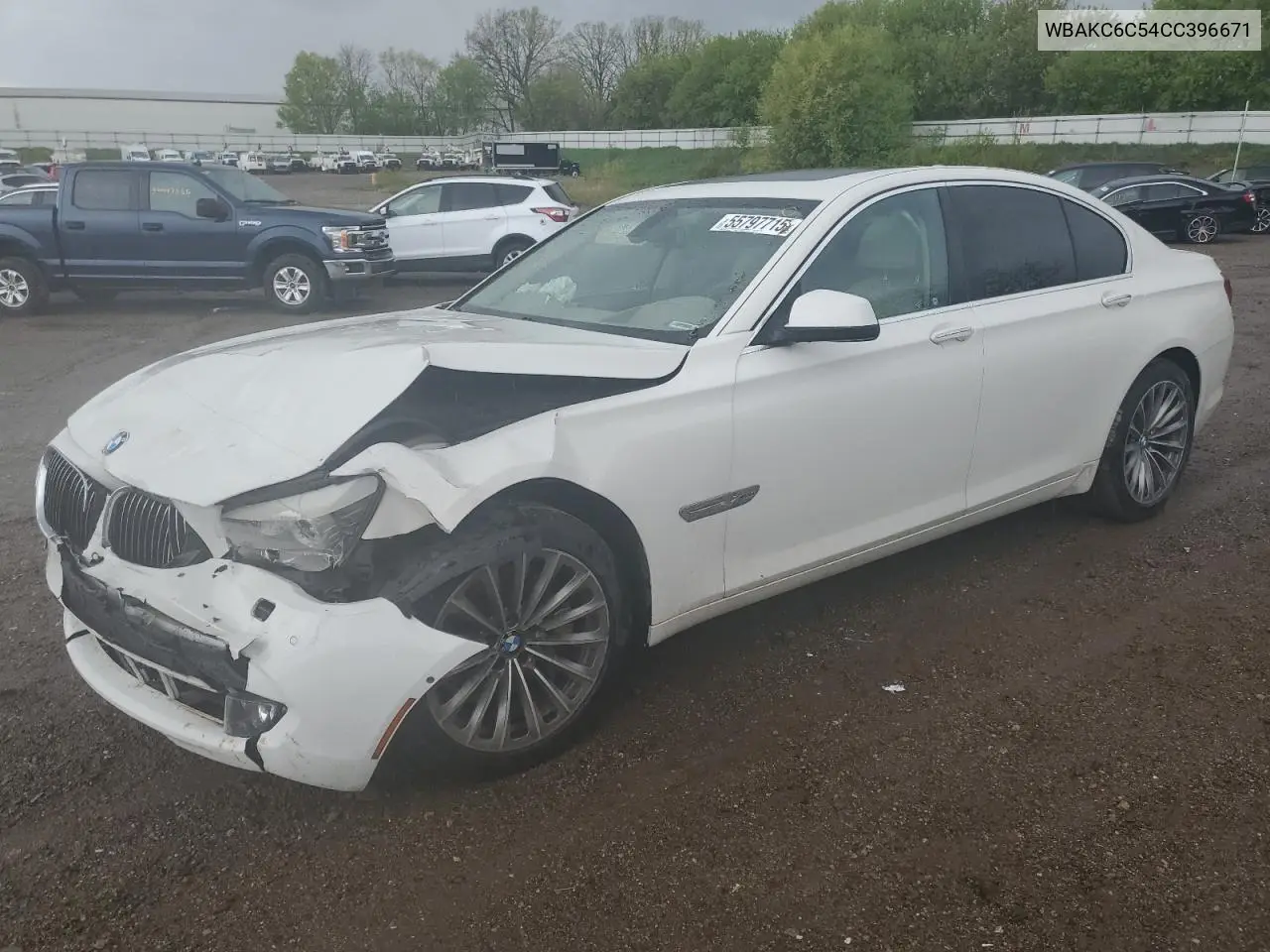 2012 BMW 750 Xi VIN: WBAKC6C54CC396671 Lot: 55797715