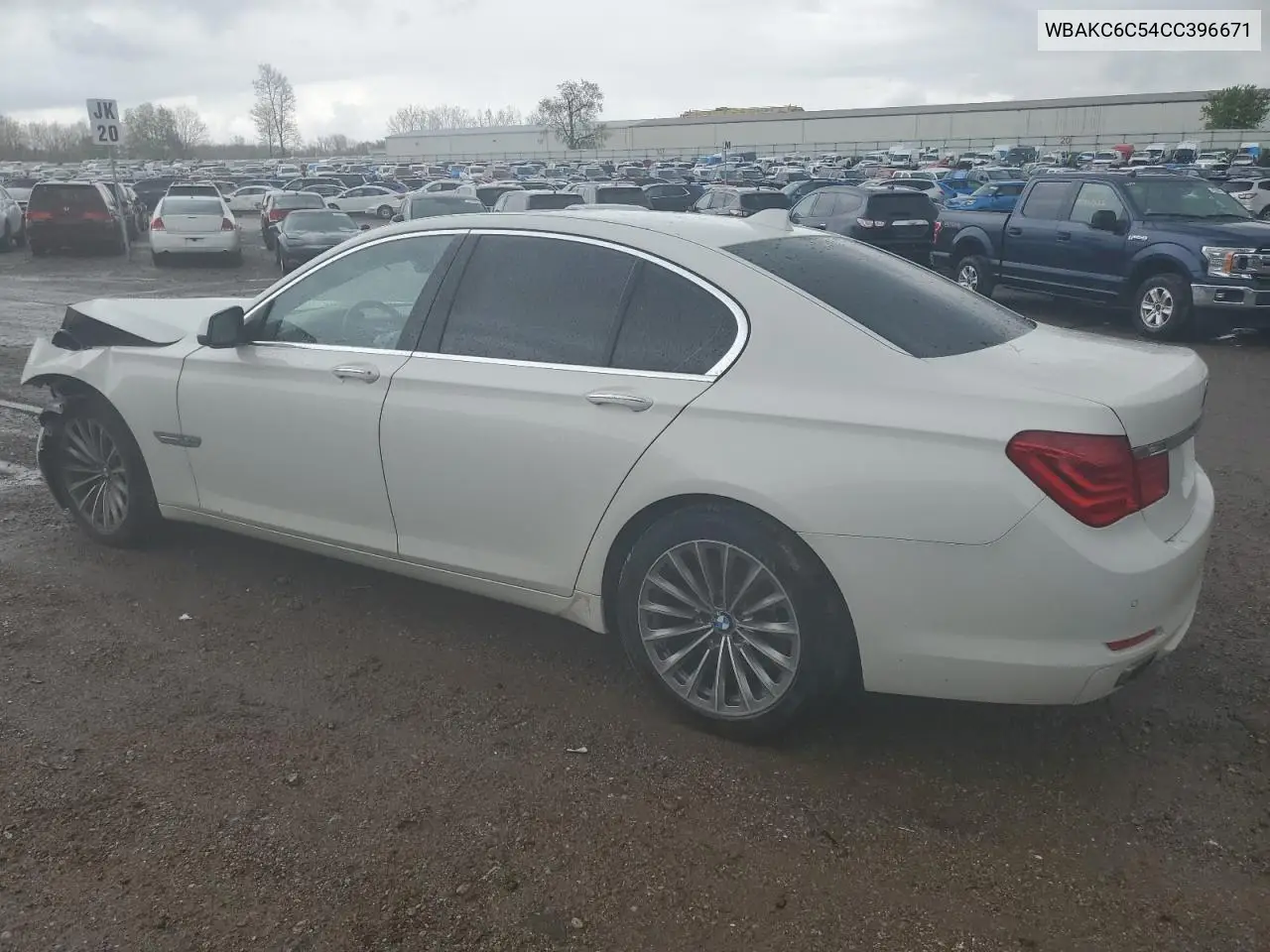 2012 BMW 750 Xi VIN: WBAKC6C54CC396671 Lot: 55797715