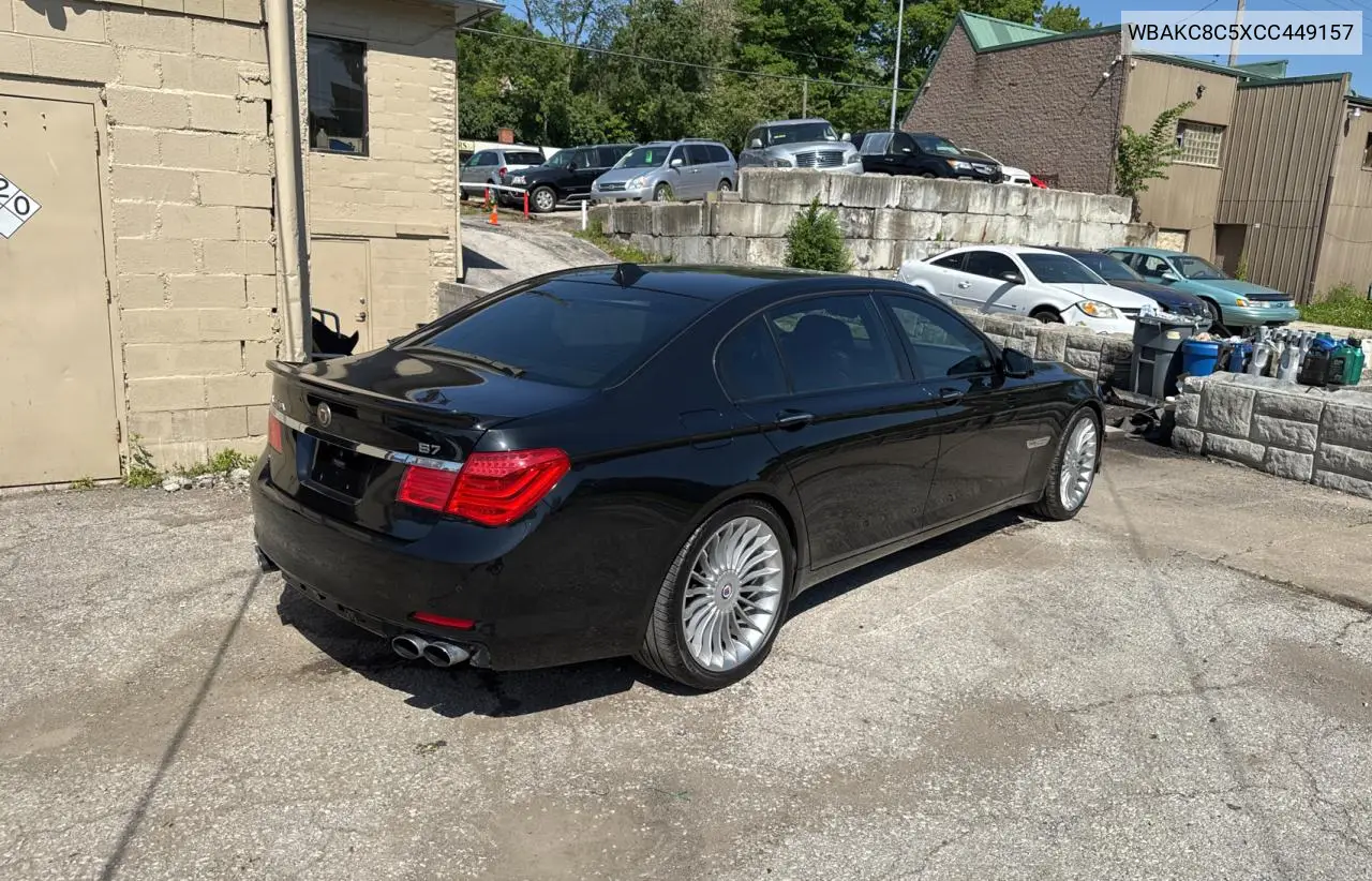 2012 BMW Alpina B7 VIN: WBAKC8C5XCC449157 Lot: 56779965