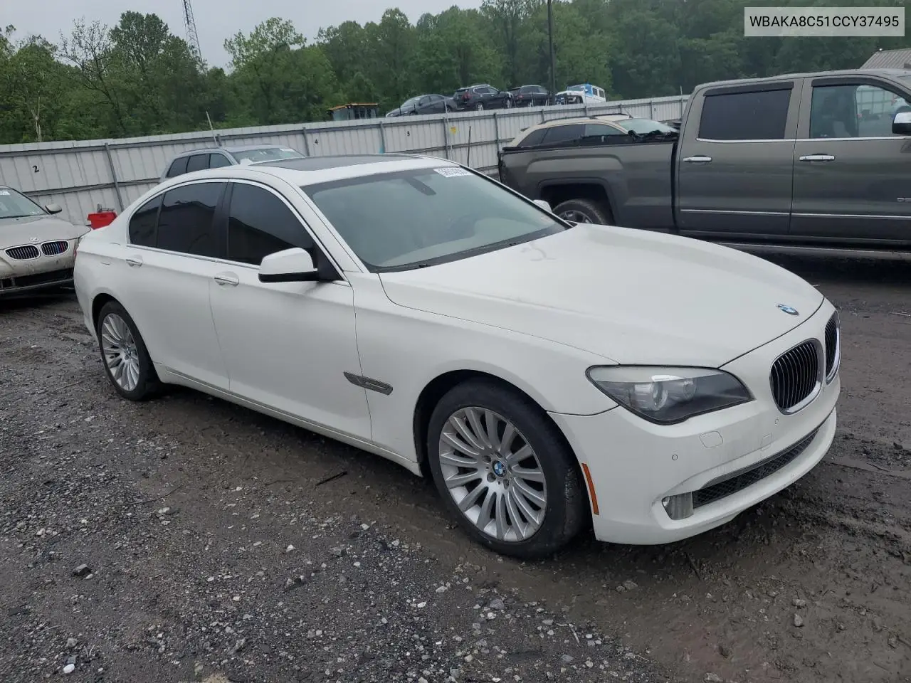 2012 BMW 750 I VIN: WBAKA8C51CCY37495 Lot: 56914295