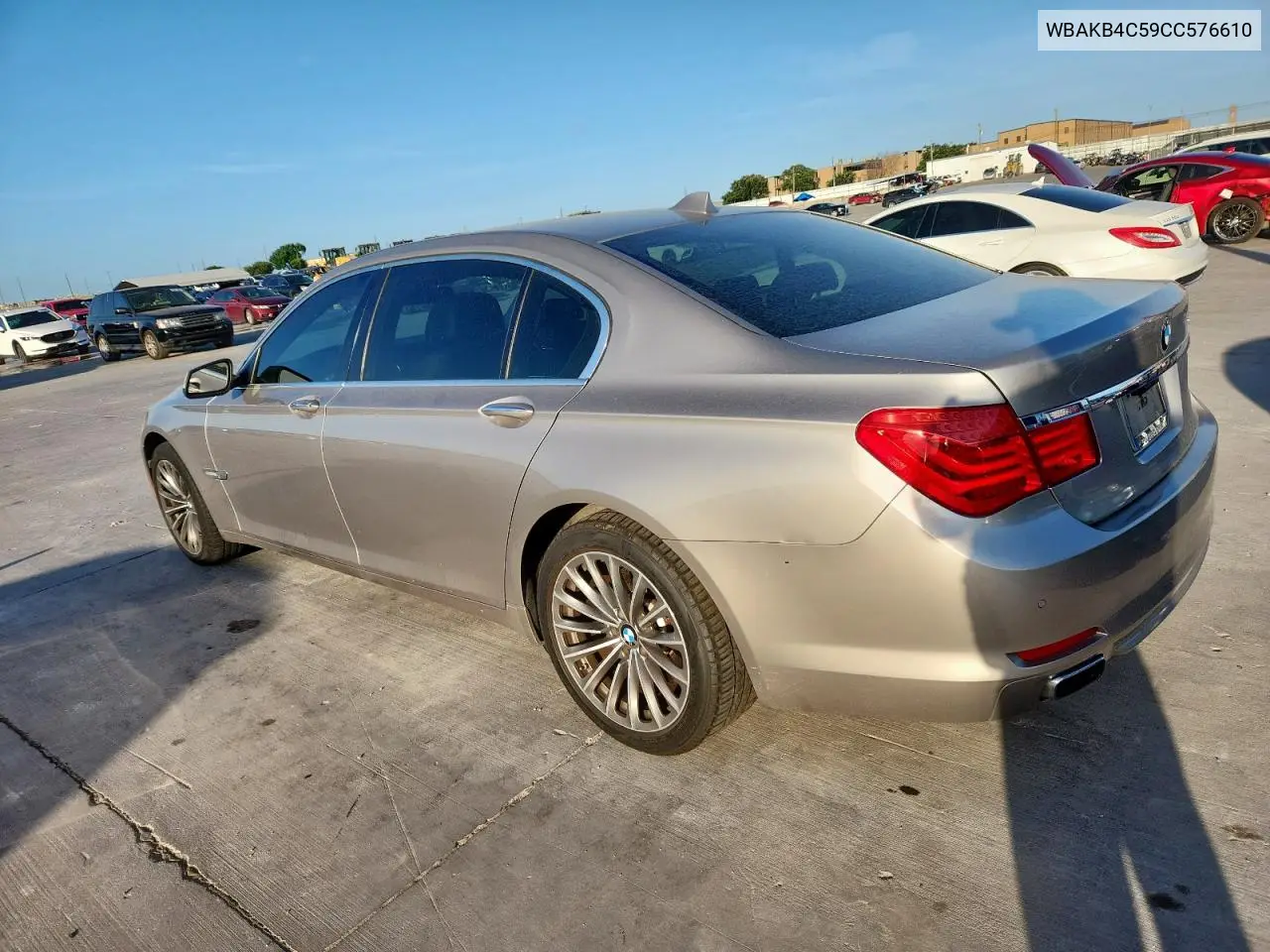 2012 BMW 740 Li VIN: WBAKB4C59CC576610 Lot: 62762465