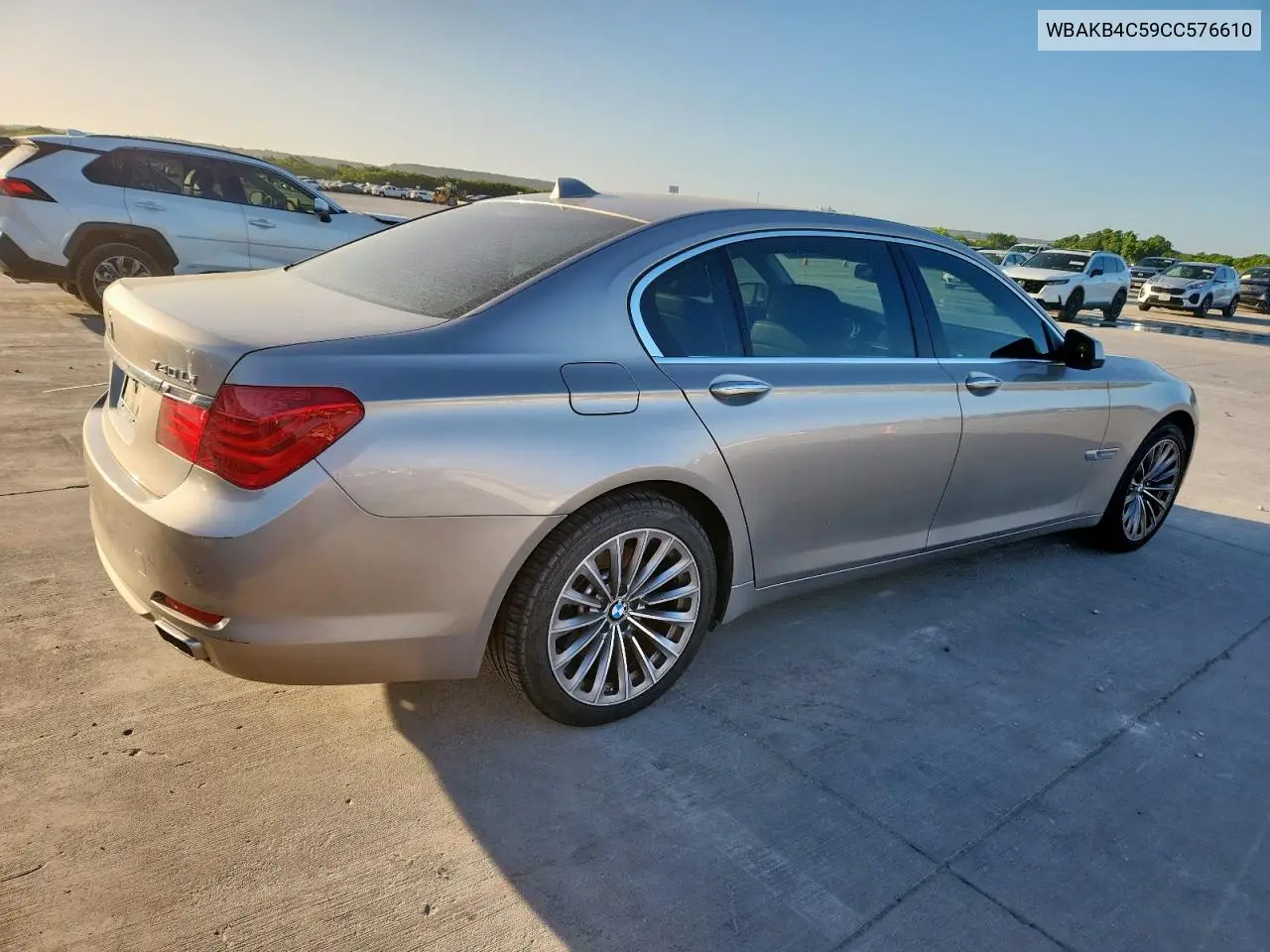 2012 BMW 740 Li VIN: WBAKB4C59CC576610 Lot: 62762465