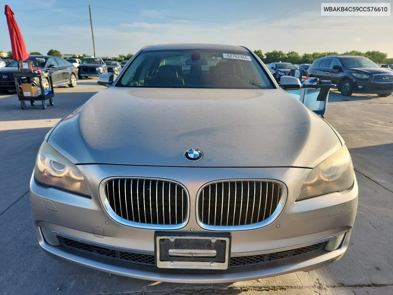 2012 BMW 740 Li VIN: WBAKB4C59CC576610 Lot: 62762465