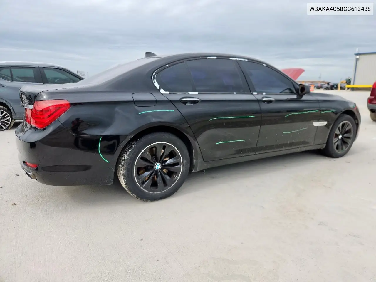 2012 BMW 740 I VIN: WBAKA4C58CC613438 Lot: 62981575