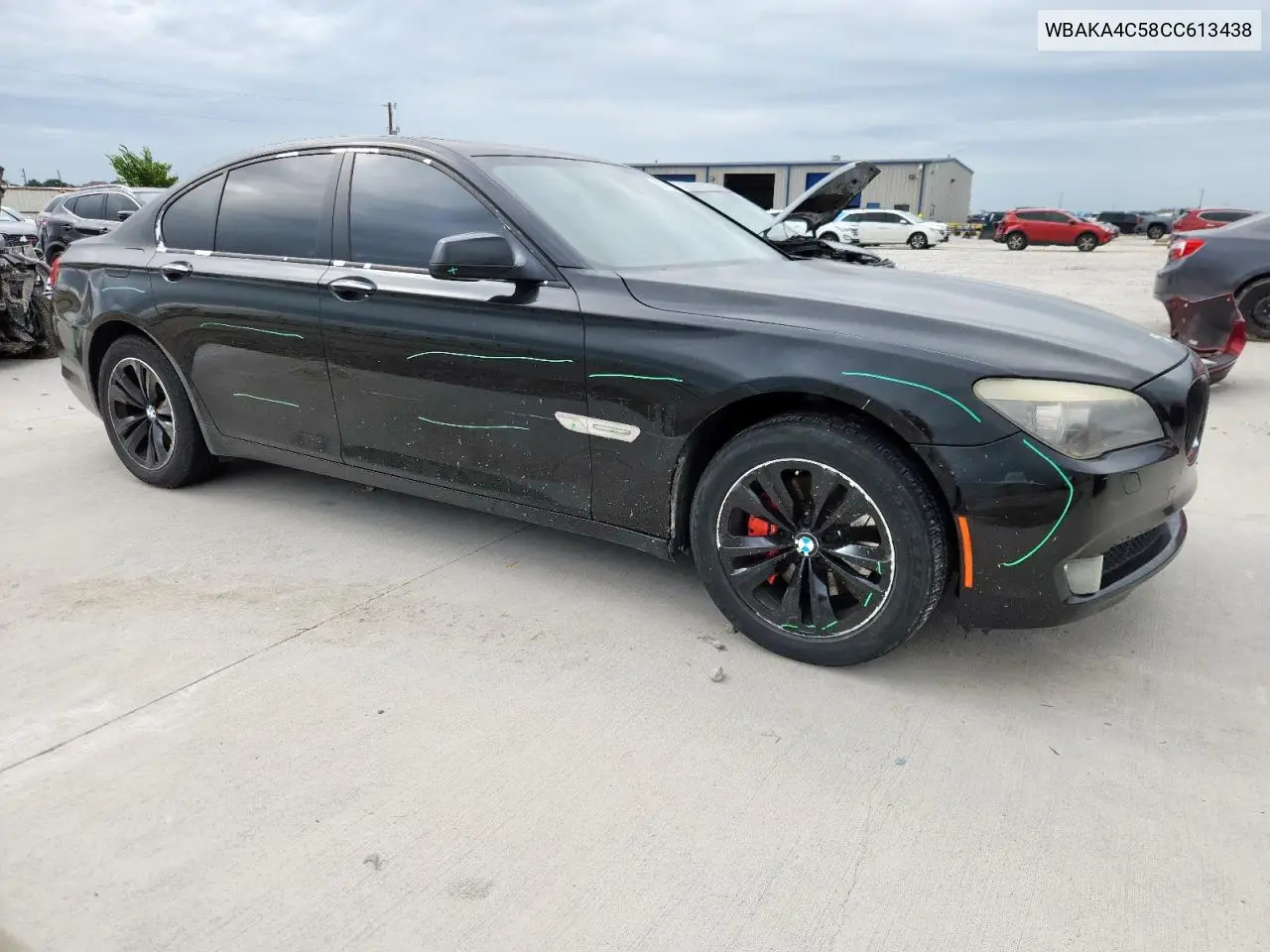 2012 BMW 740 I VIN: WBAKA4C58CC613438 Lot: 62981575