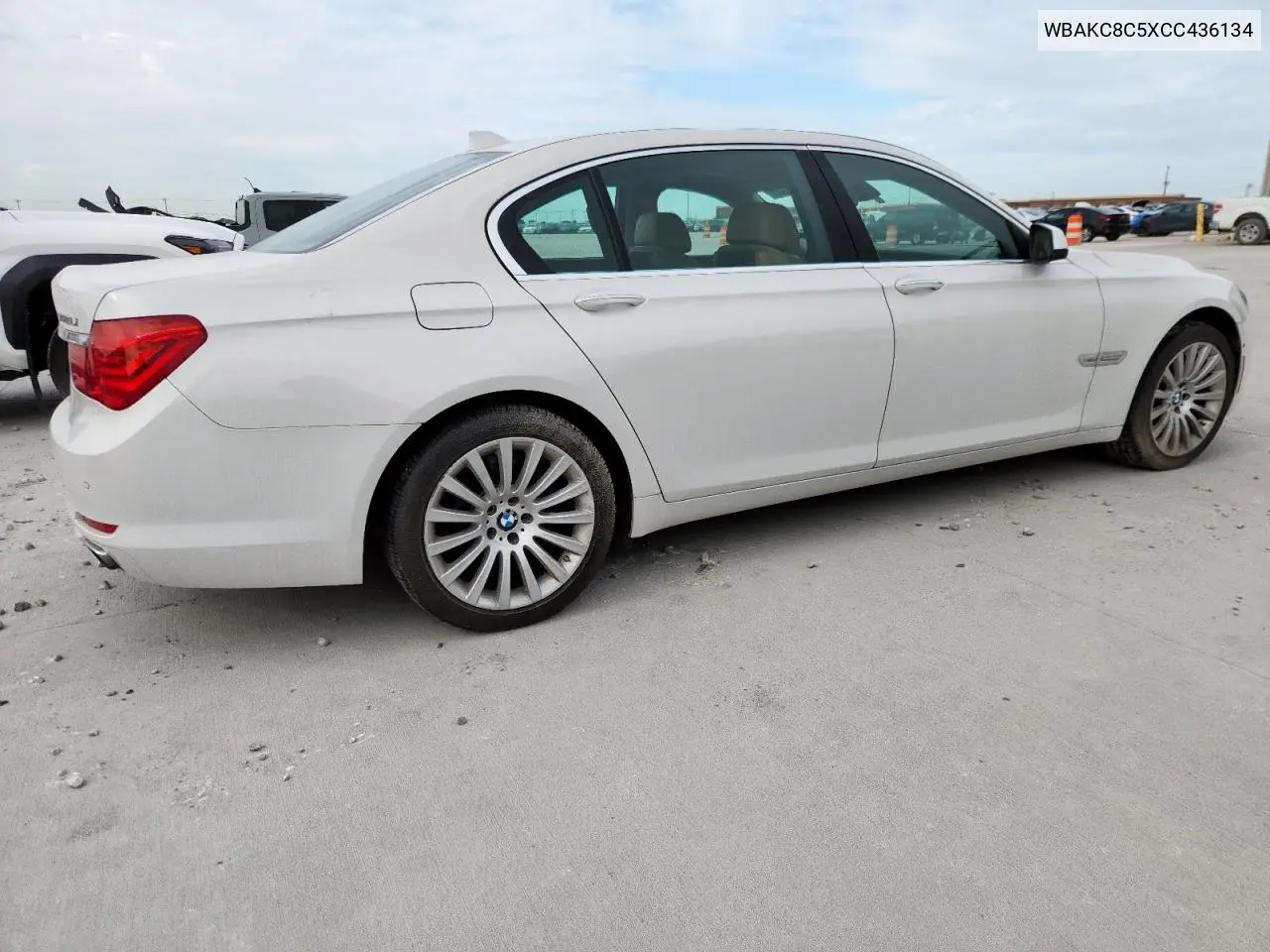 2012 BMW 750 Lxi VIN: WBAKC8C5XCC436134 Lot: 63144905