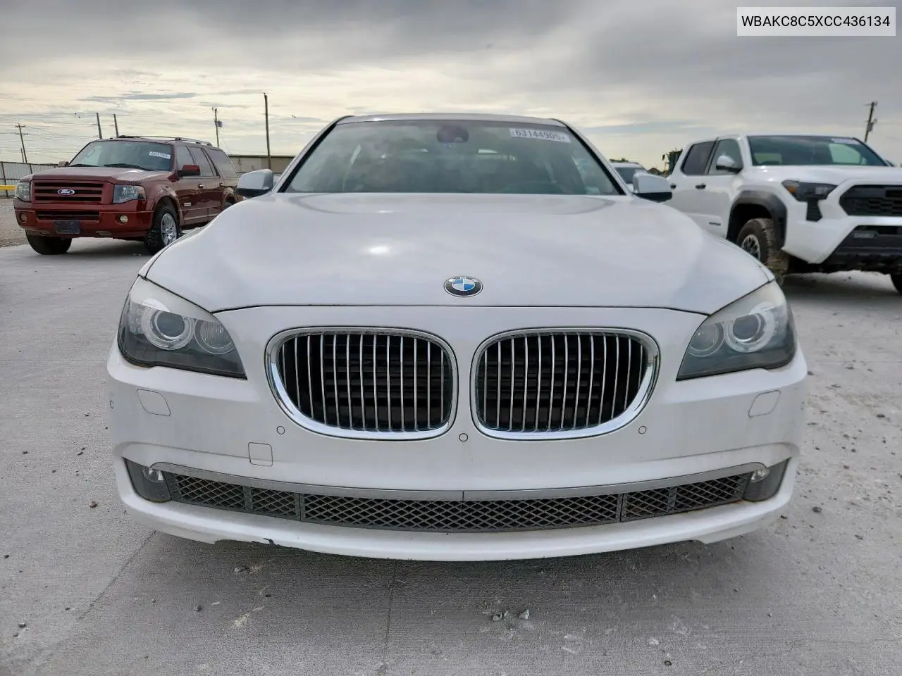 2012 BMW 750 Lxi VIN: WBAKC8C5XCC436134 Lot: 63144905