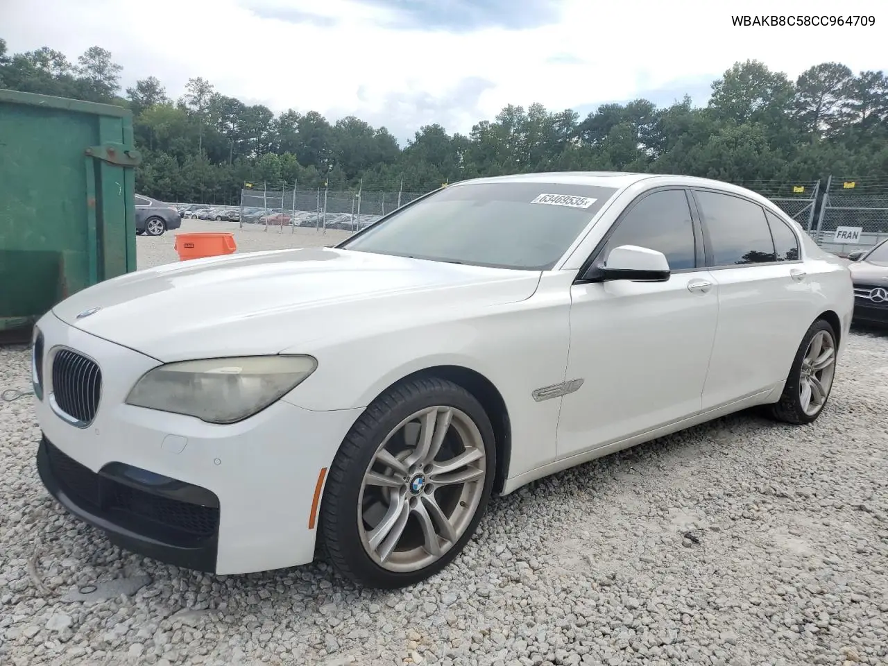 2012 BMW 750 Li VIN: WBAKB8C58CC964709 Lot: 63469535