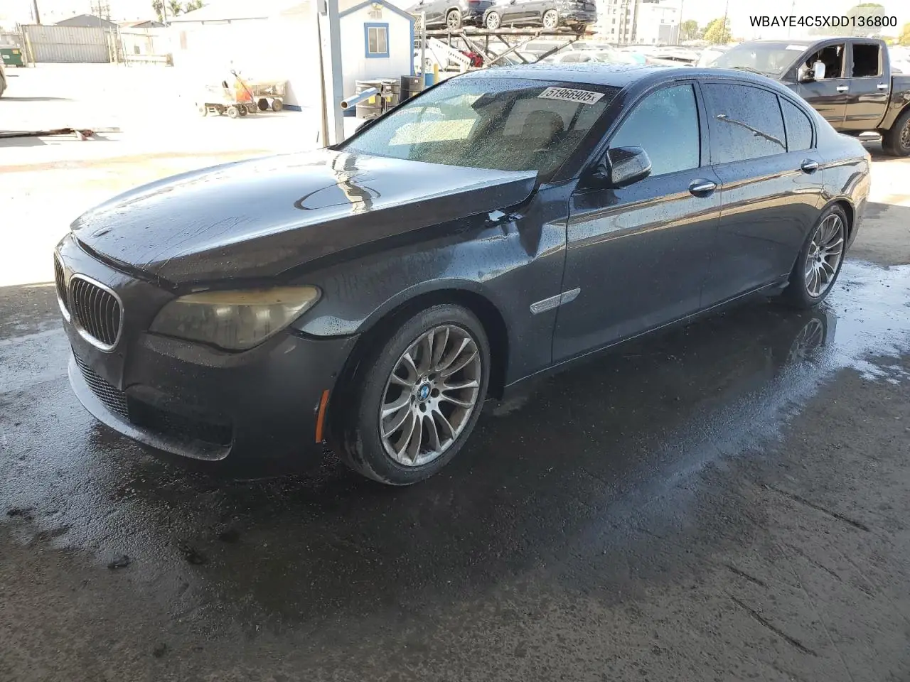 2013 BMW 740 Li VIN: WBAYE4C5XDD136800 Lot: 51966905
