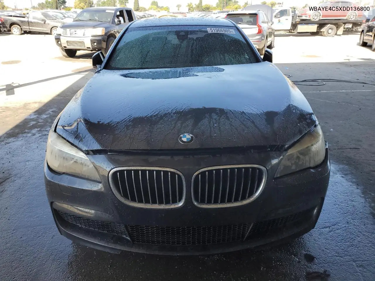 2013 BMW 740 Li VIN: WBAYE4C5XDD136800 Lot: 51966905