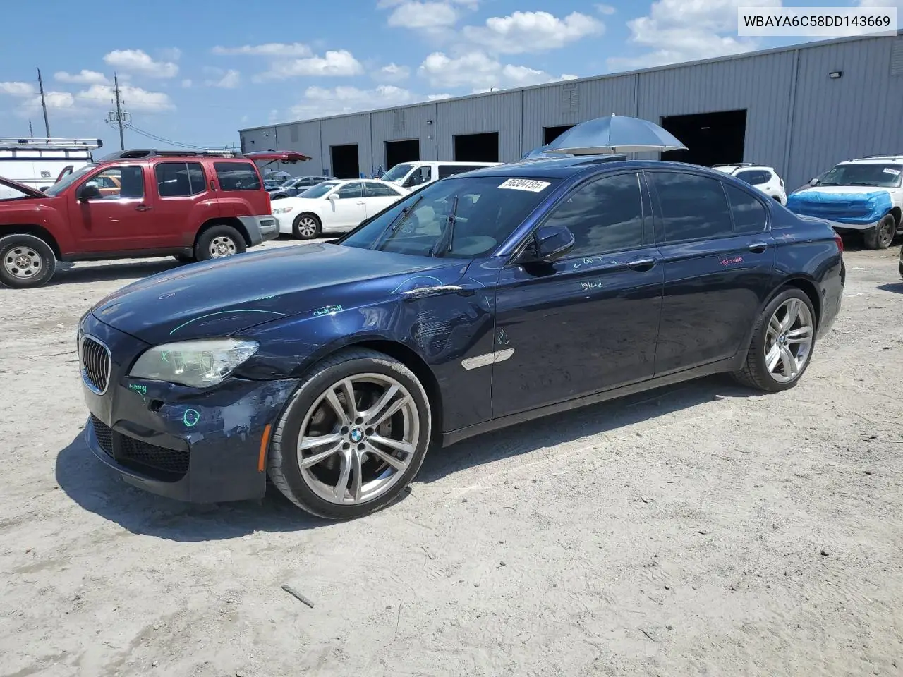 2013 BMW 740 I VIN: WBAYA6C58DD143669 Lot: 56304195
