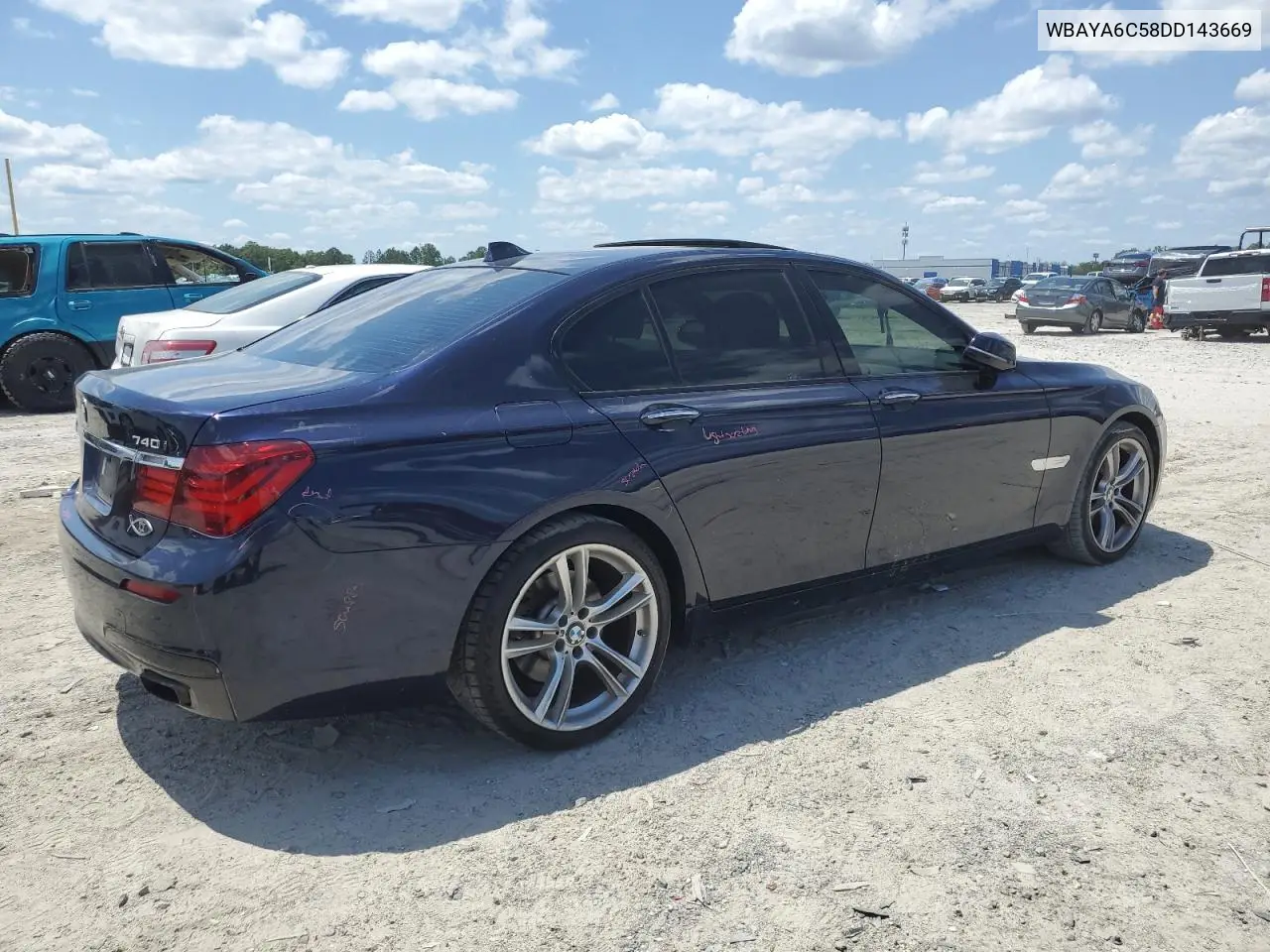 2013 BMW 740 I VIN: WBAYA6C58DD143669 Lot: 56304195