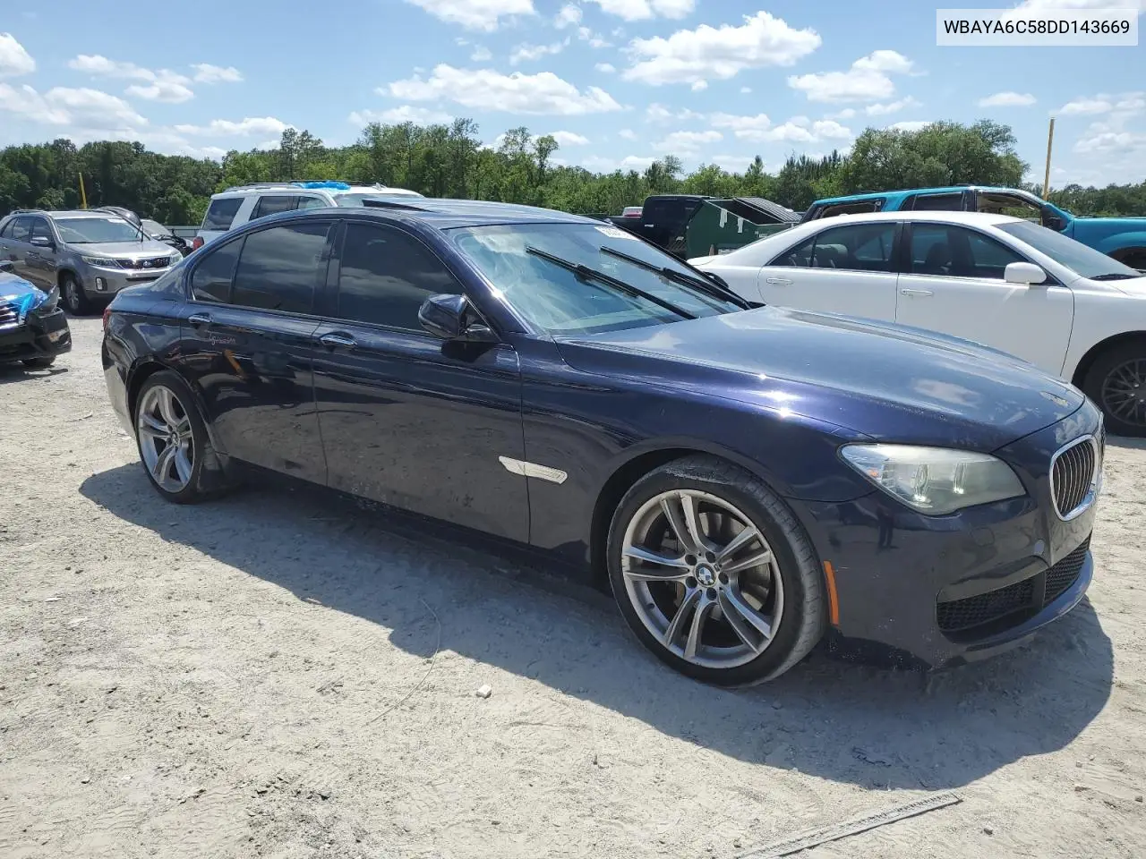 2013 BMW 740 I VIN: WBAYA6C58DD143669 Lot: 56304195