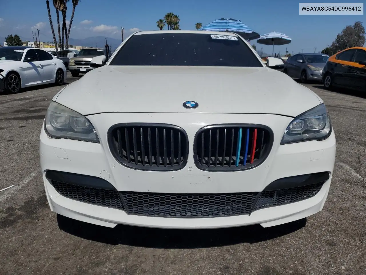 2013 BMW 750 I VIN: WBAYA8C54DC996412 Lot: 56982895