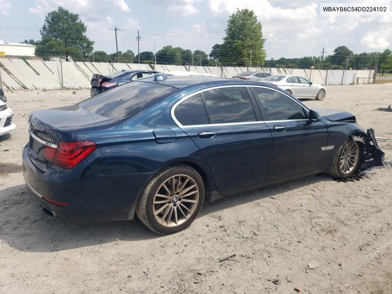 2013 BMW 750 Xi VIN: WBAYB6C54DD224102 Lot: 60791495