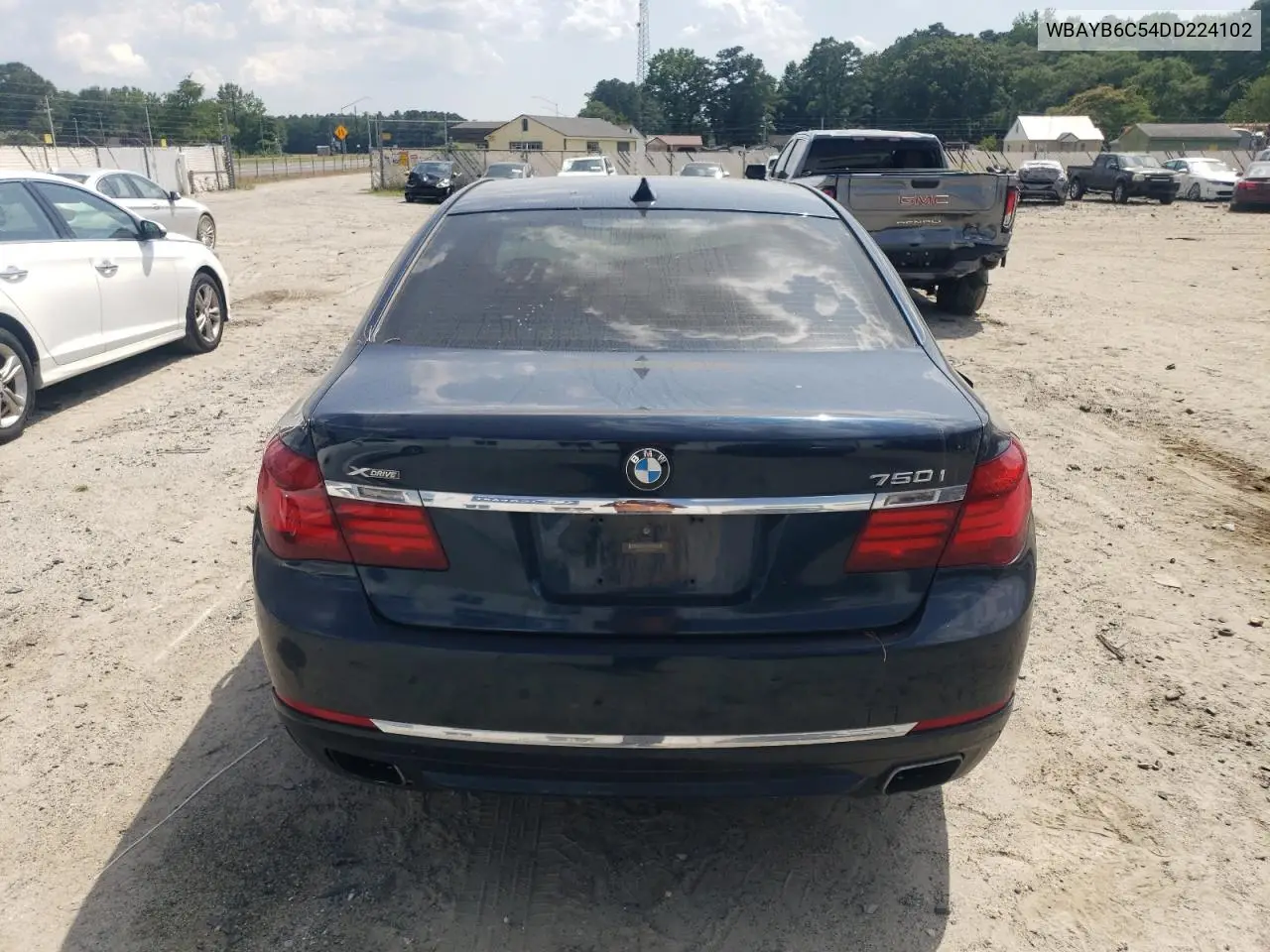 2013 BMW 750 Xi VIN: WBAYB6C54DD224102 Lot: 60791495