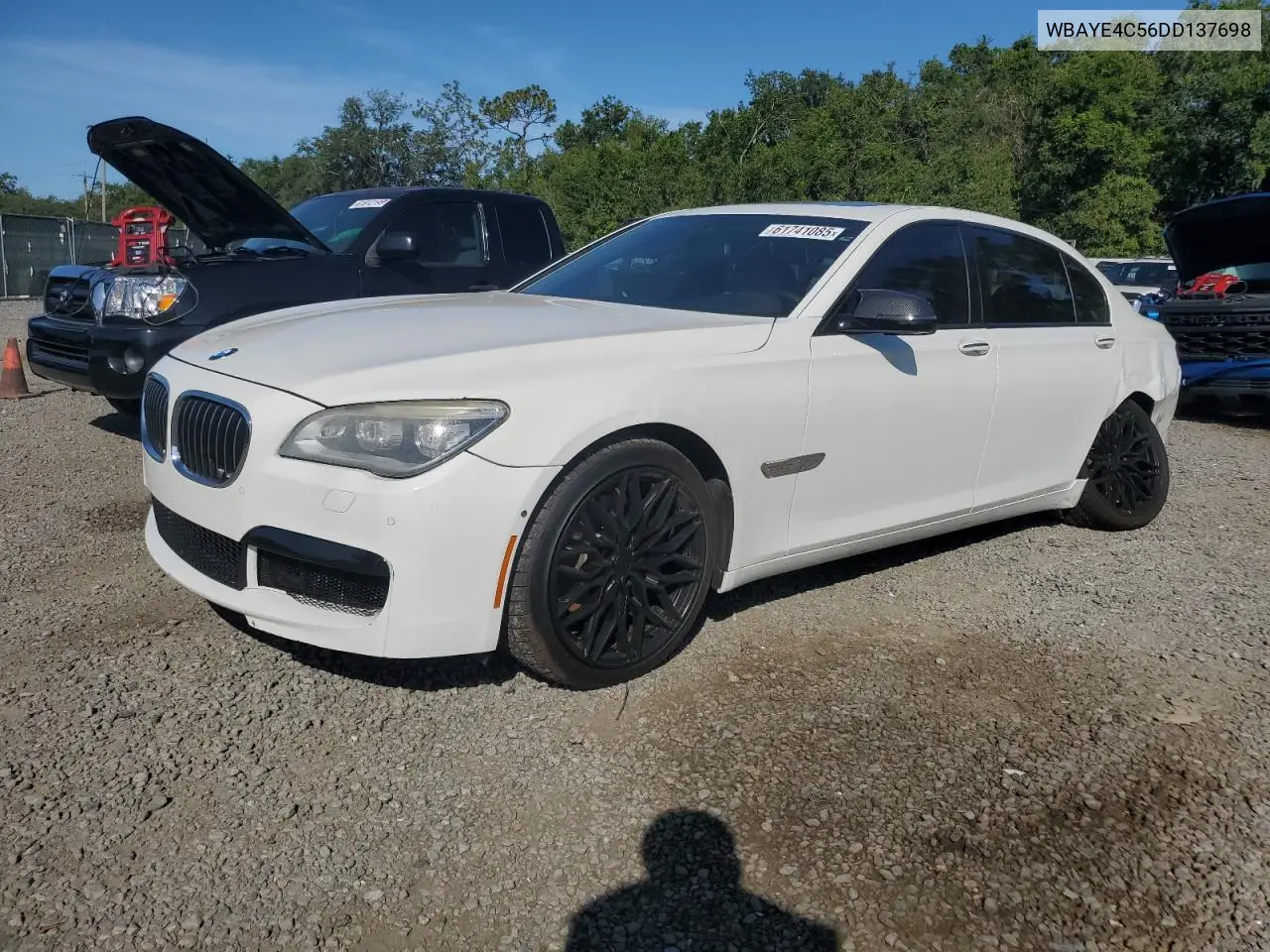 2013 BMW 740 Li VIN: WBAYE4C56DD137698 Lot: 61741085
