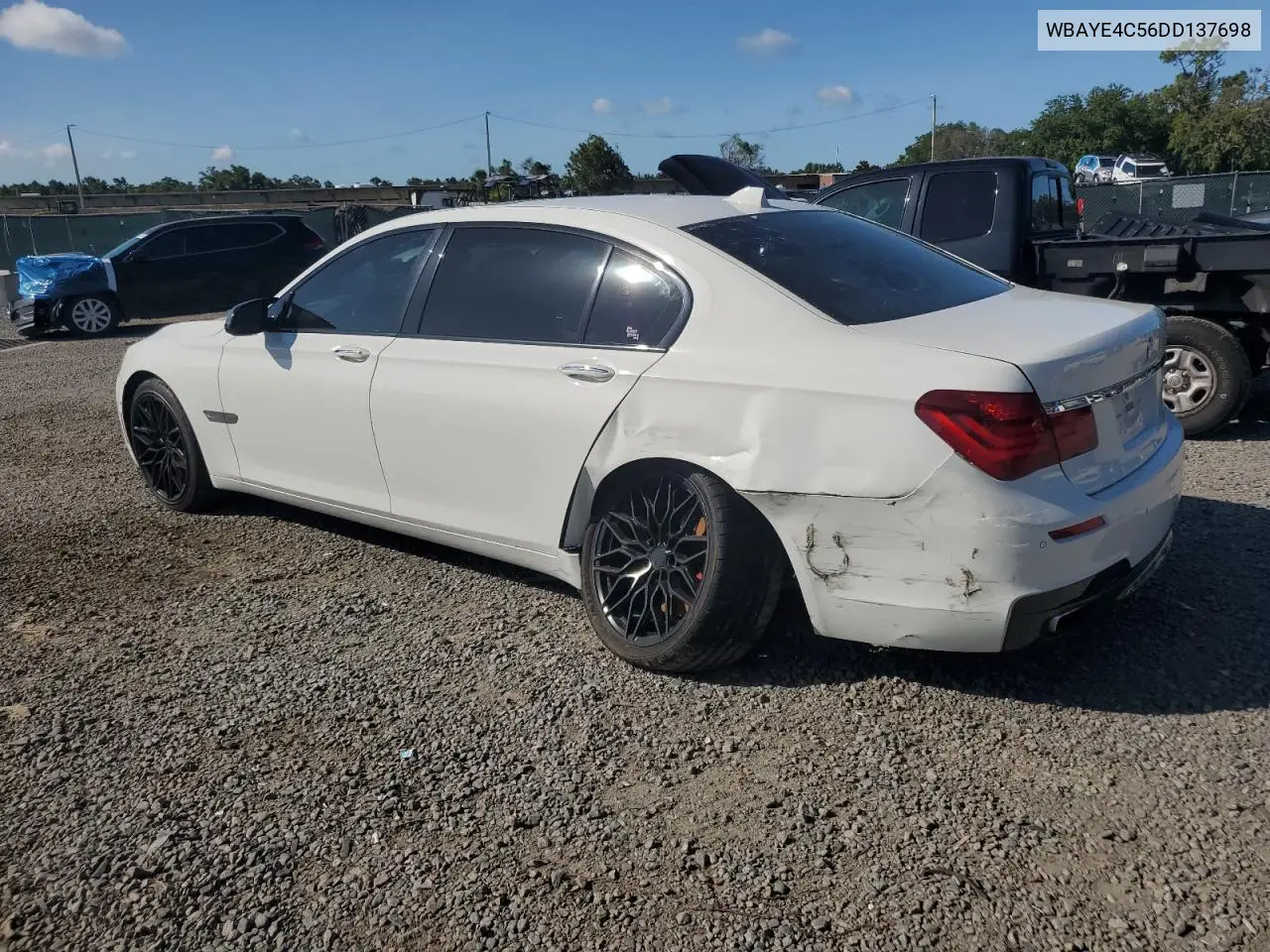 2013 BMW 740 Li VIN: WBAYE4C56DD137698 Lot: 61741085