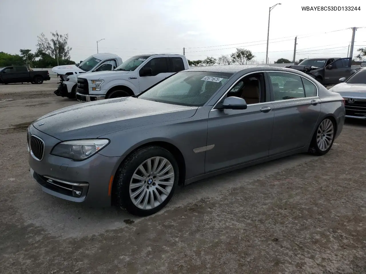 2013 BMW 750 Li VIN: WBAYE8C53DD133244 Lot: 62671675