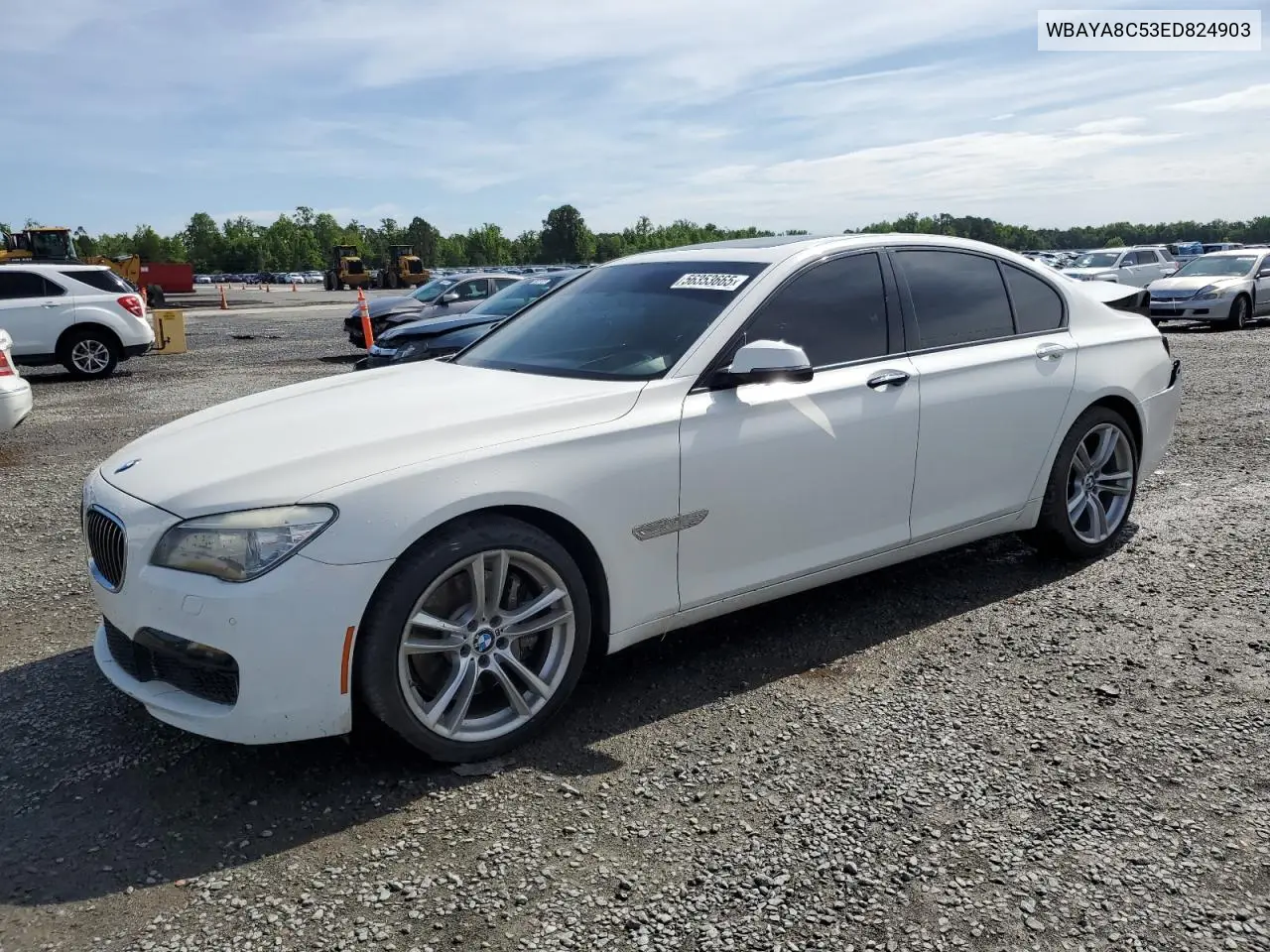 2014 BMW 750 I VIN: WBAYA8C53ED824903 Lot: 56353665
