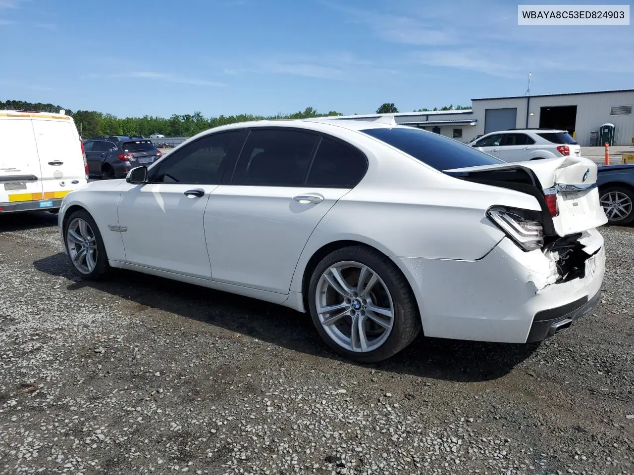 2014 BMW 750 I VIN: WBAYA8C53ED824903 Lot: 56353665