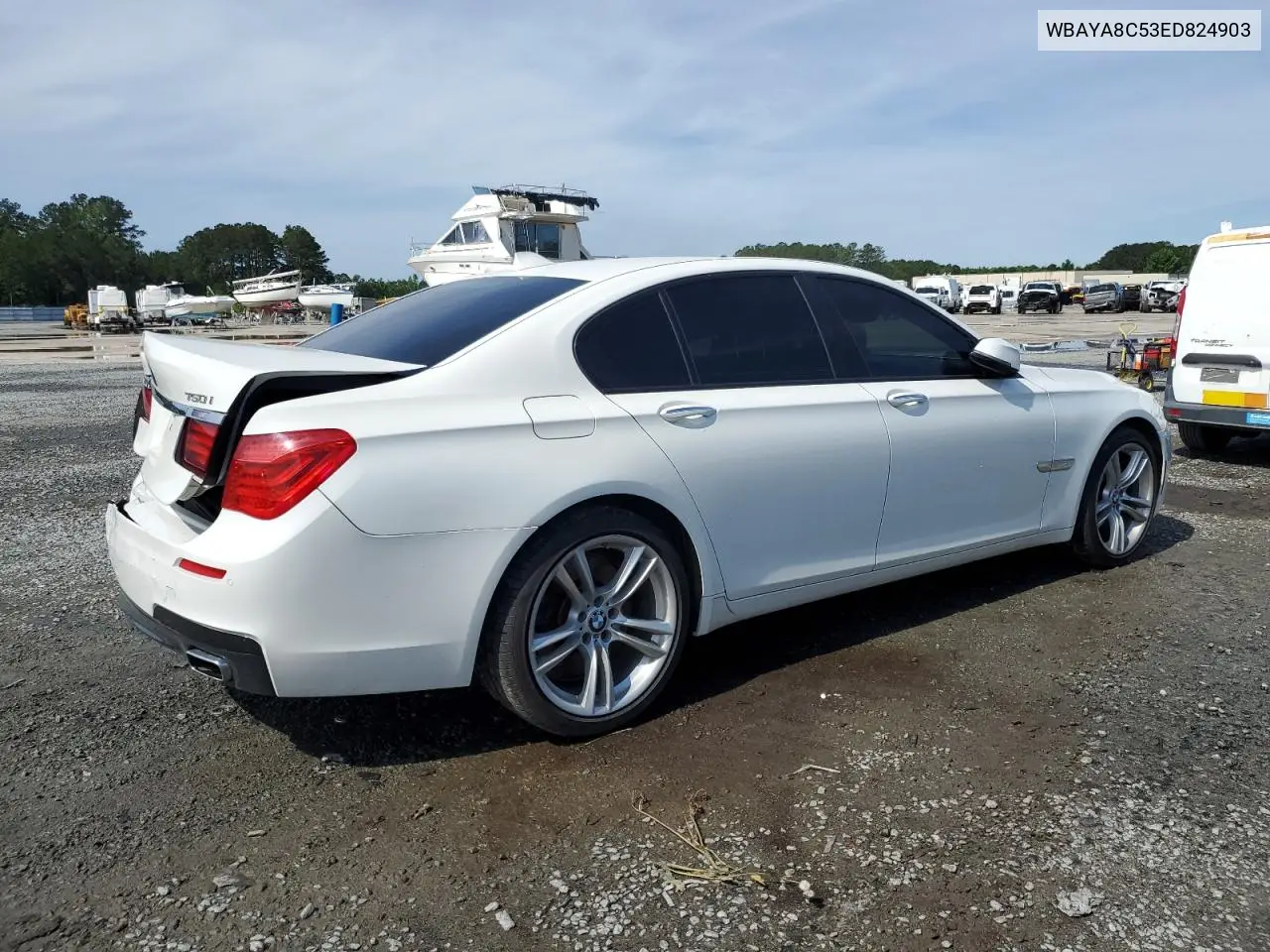 2014 BMW 750 I VIN: WBAYA8C53ED824903 Lot: 56353665