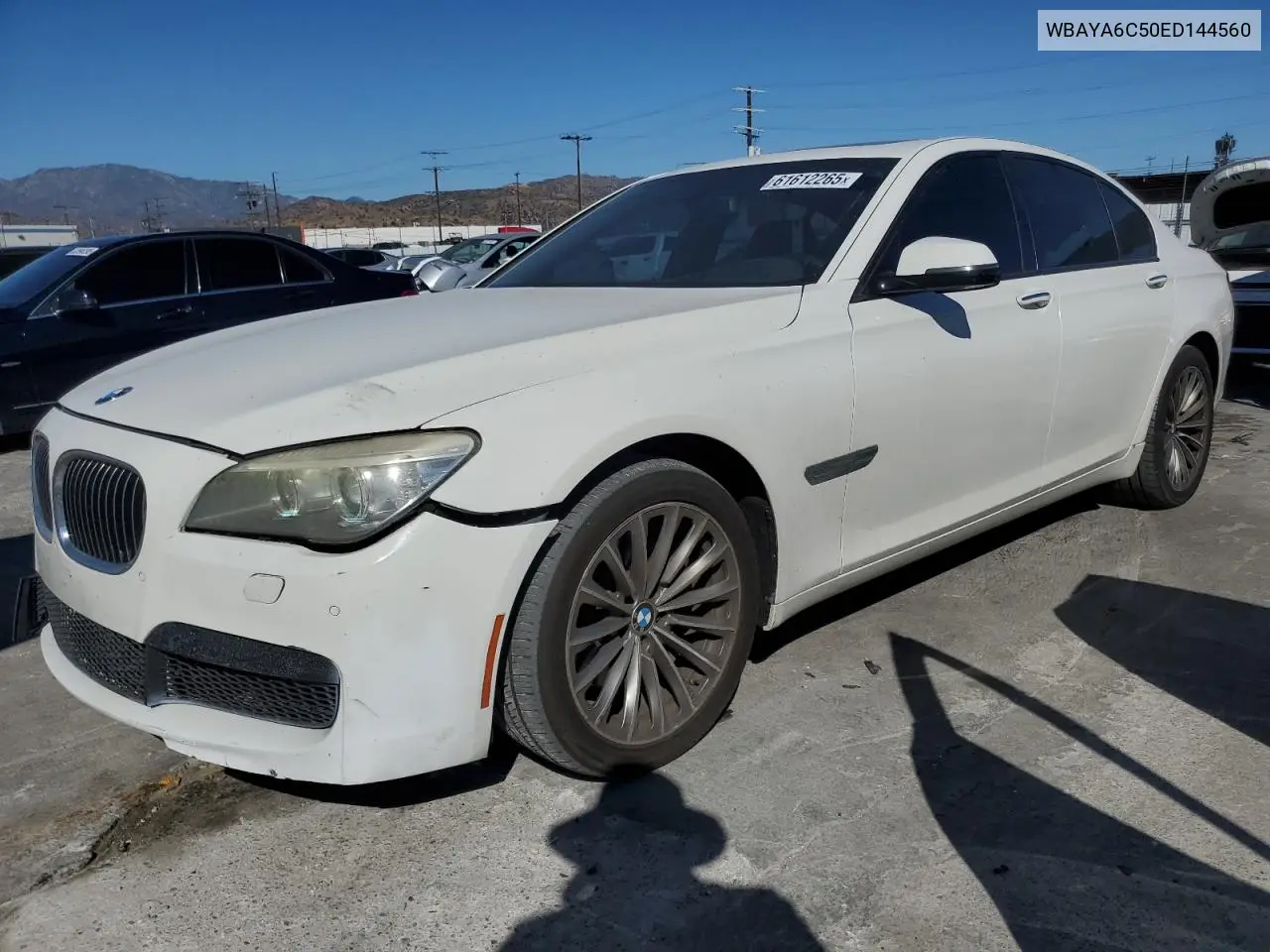 2014 BMW 740 I VIN: WBAYA6C50ED144560 Lot: 61612265