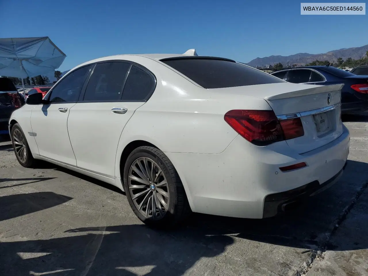 2014 BMW 740 I VIN: WBAYA6C50ED144560 Lot: 61612265