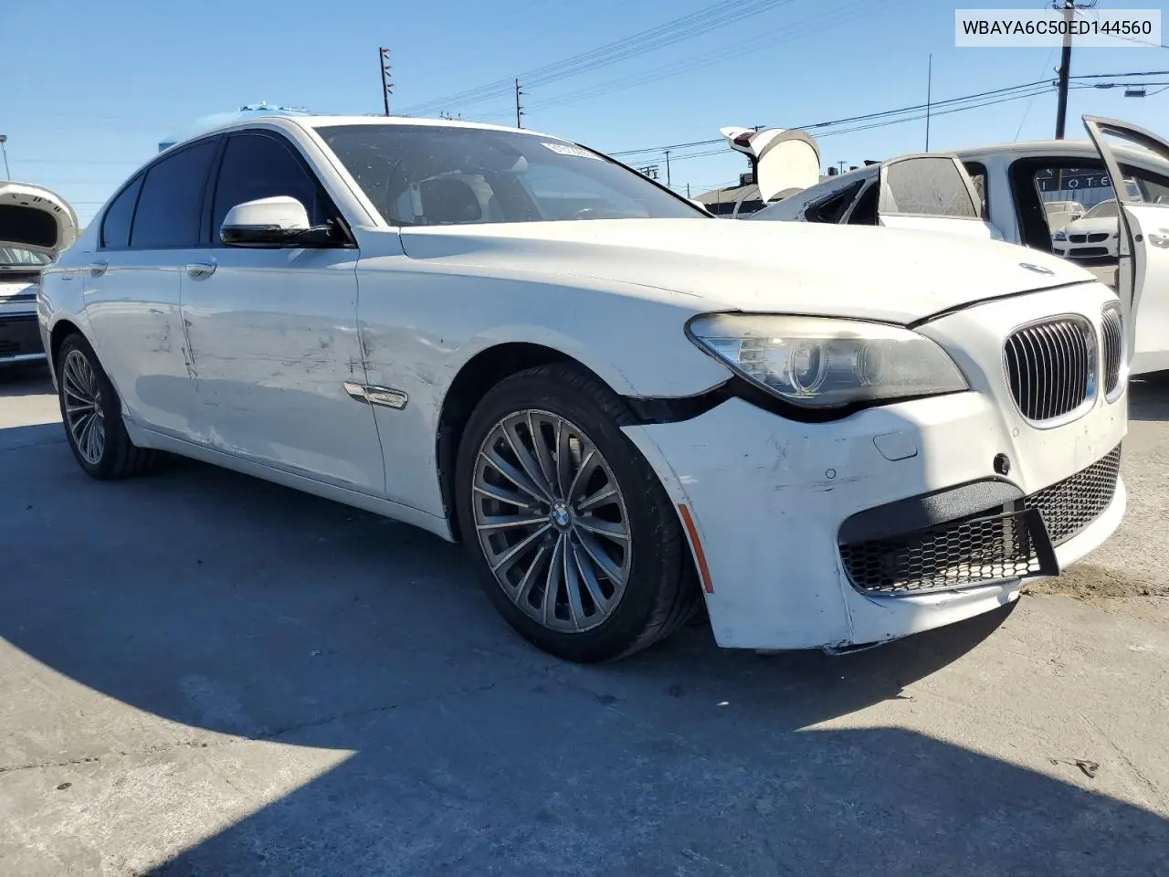 2014 BMW 740 I VIN: WBAYA6C50ED144560 Lot: 61612265
