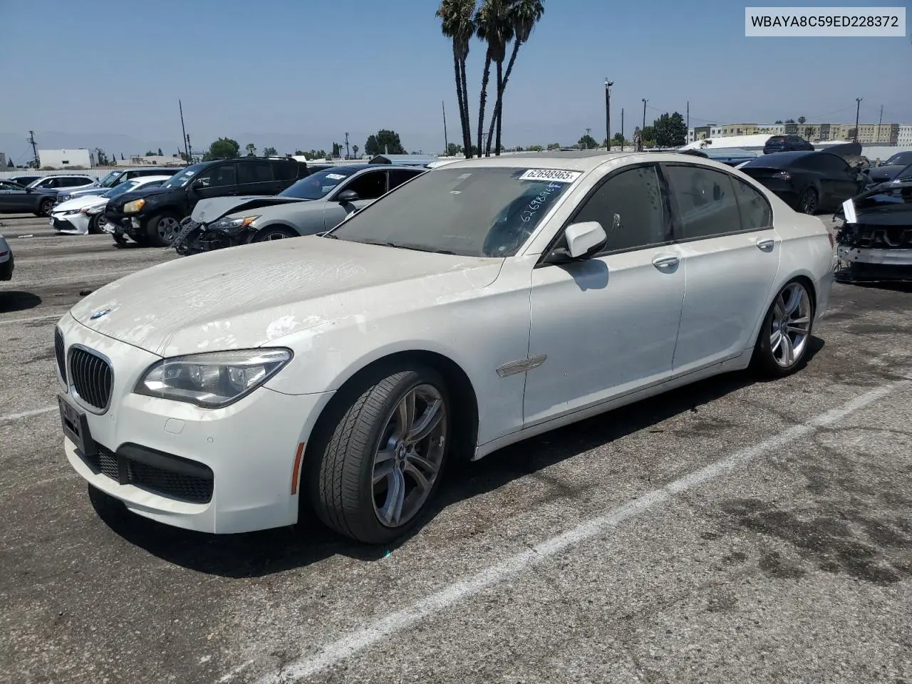 2014 BMW 750 I VIN: WBAYA8C59ED228372 Lot: 62698965