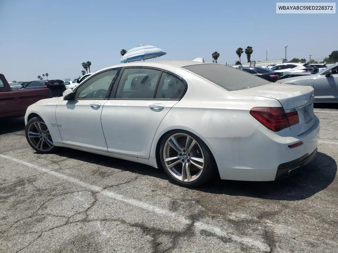 2014 BMW 750 I VIN: WBAYA8C59ED228372 Lot: 62698965
