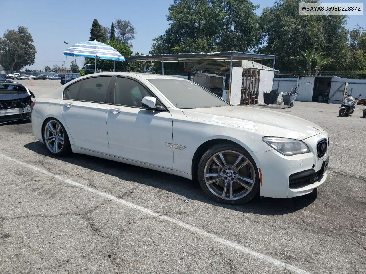 2014 BMW 750 I VIN: WBAYA8C59ED228372 Lot: 62698965