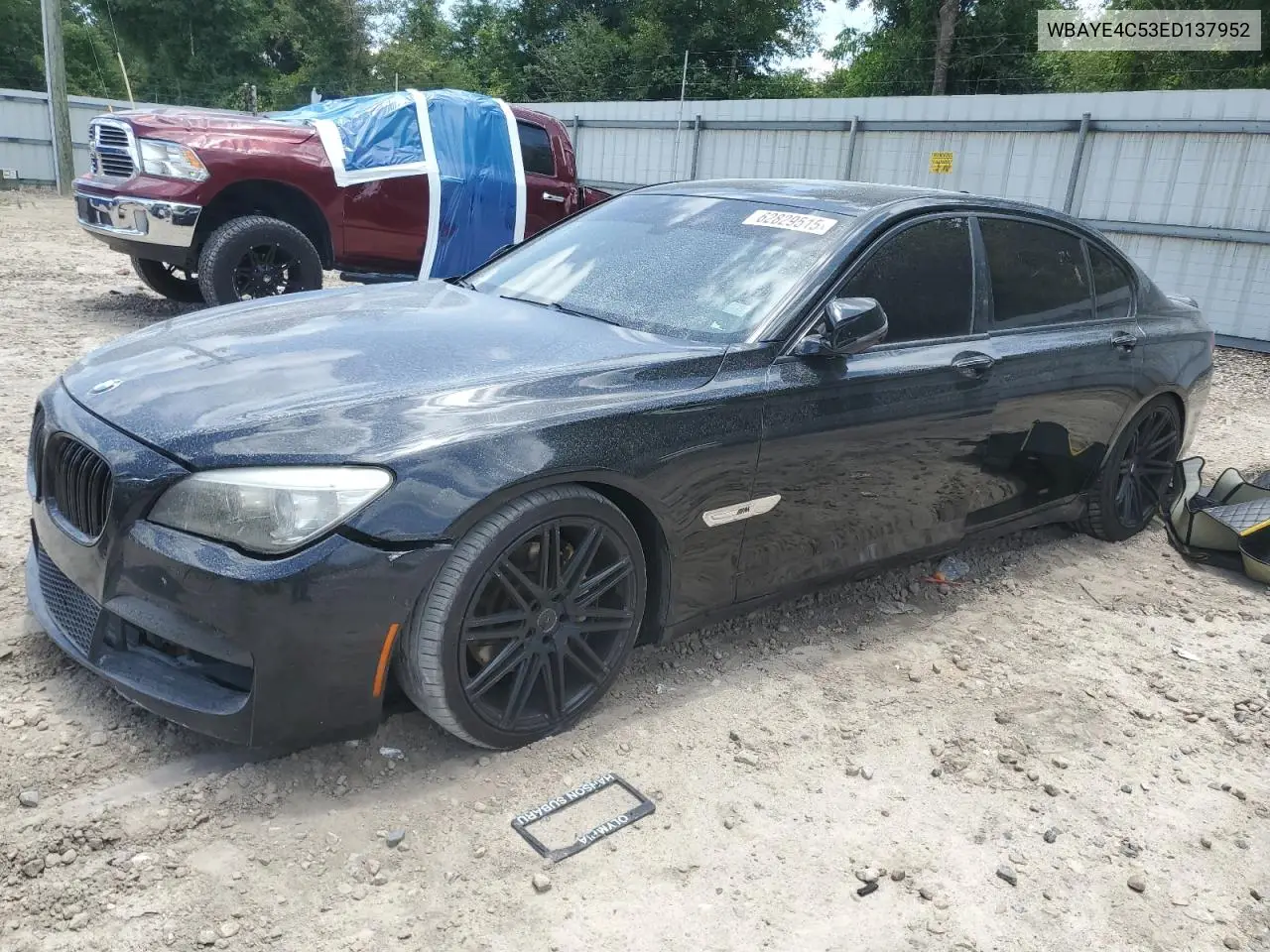 2014 BMW 740 Li VIN: WBAYE4C53ED137952 Lot: 62829515