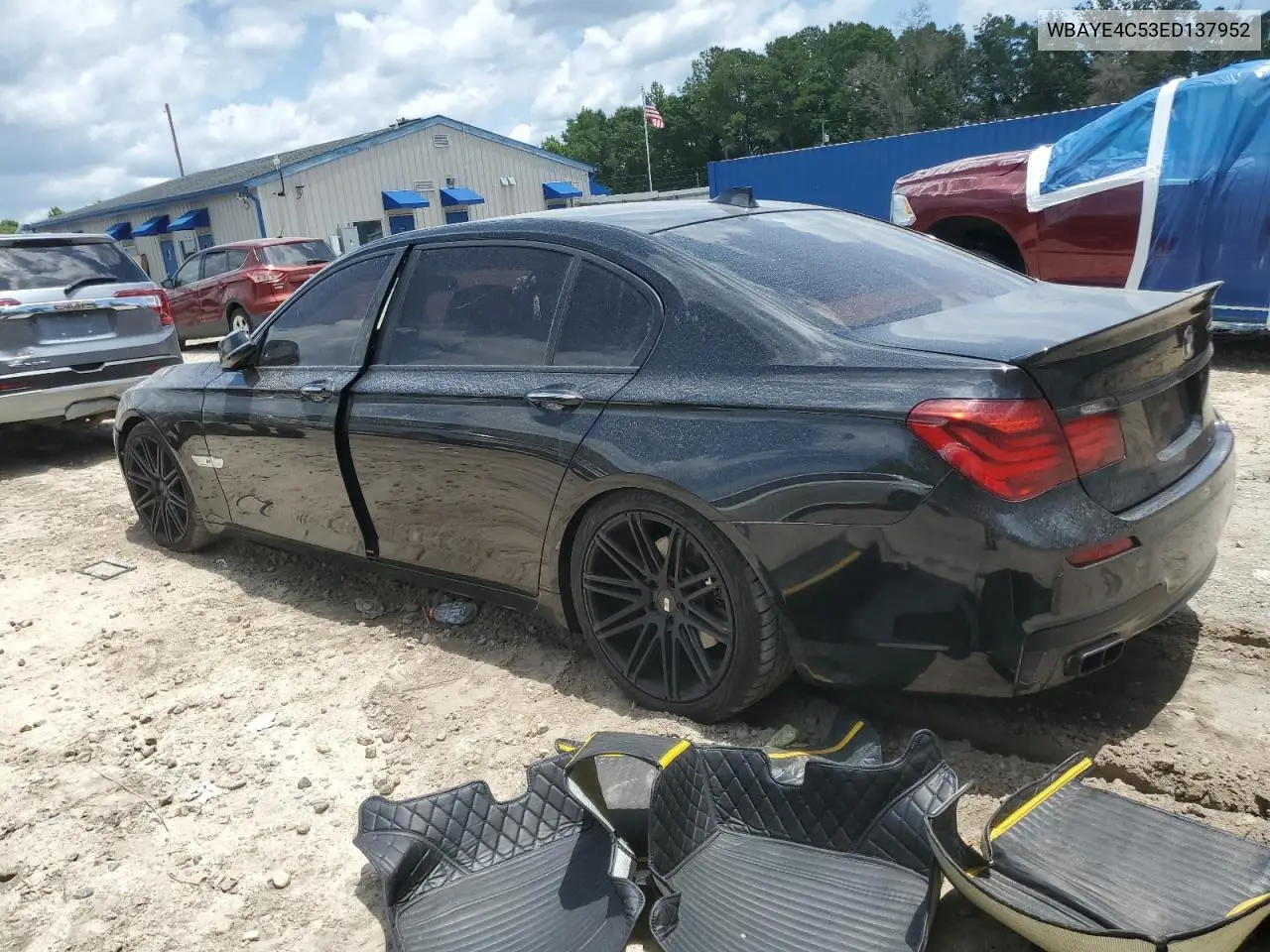 2014 BMW 740 Li VIN: WBAYE4C53ED137952 Lot: 62829515