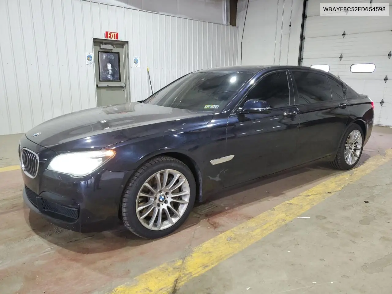 2015 BMW 750 Lxi VIN: WBAYF8C52FD654598 Lot: 55745555