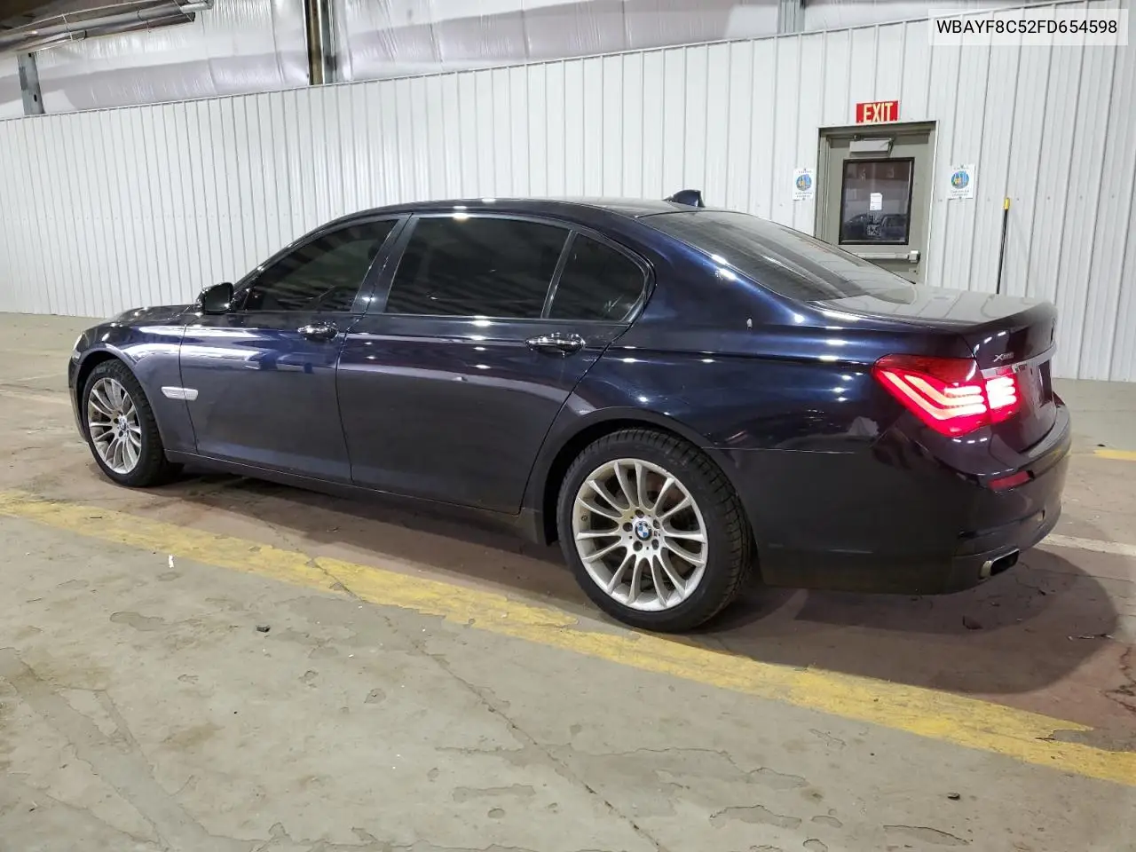 2015 BMW 750 Lxi VIN: WBAYF8C52FD654598 Lot: 55745555