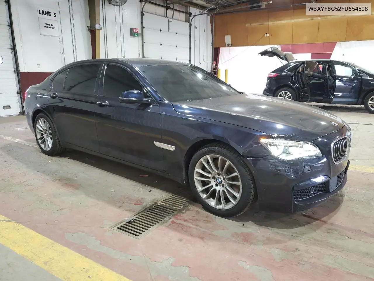 2015 BMW 750 Lxi VIN: WBAYF8C52FD654598 Lot: 55745555