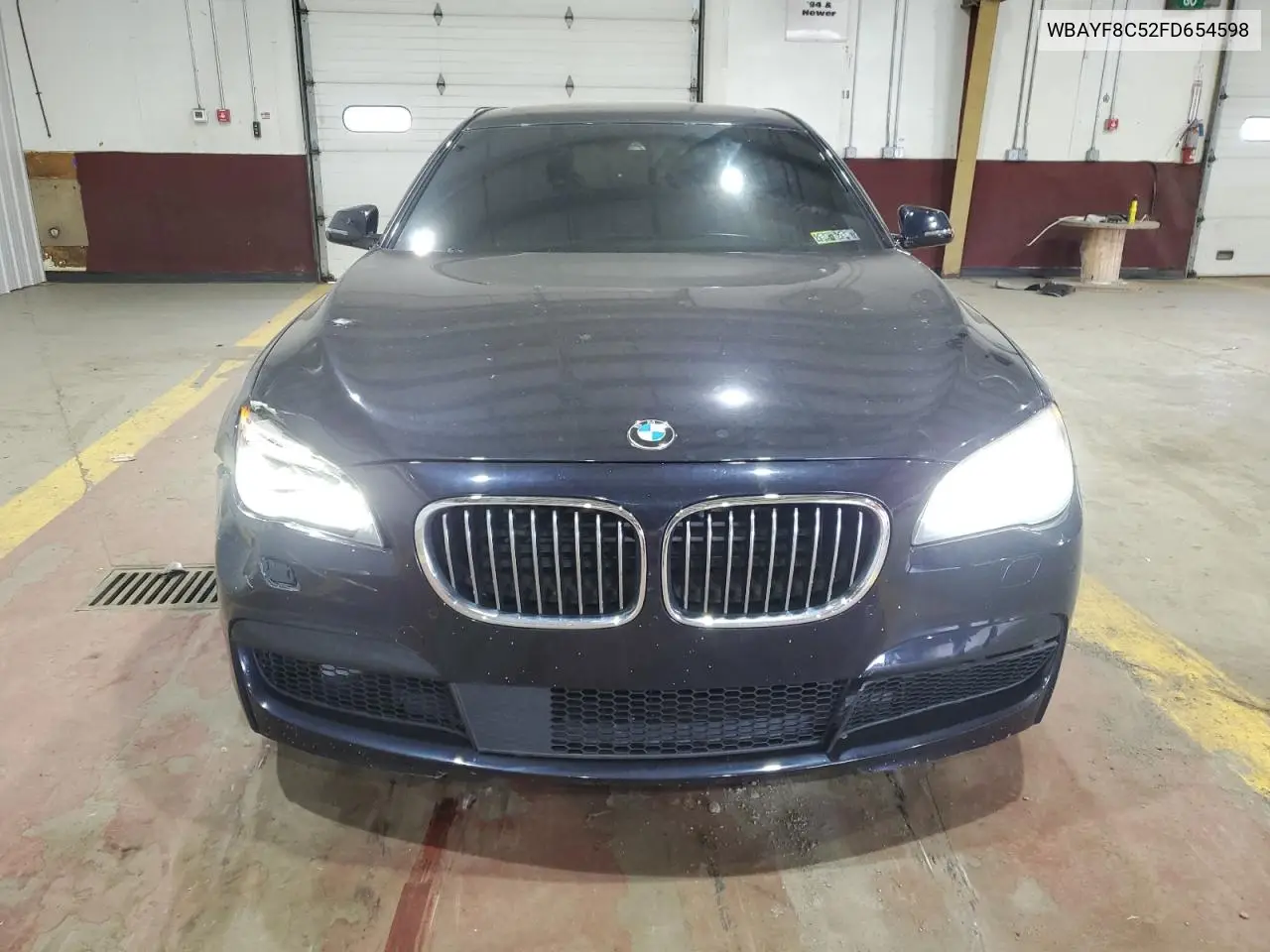 2015 BMW 750 Lxi VIN: WBAYF8C52FD654598 Lot: 55745555