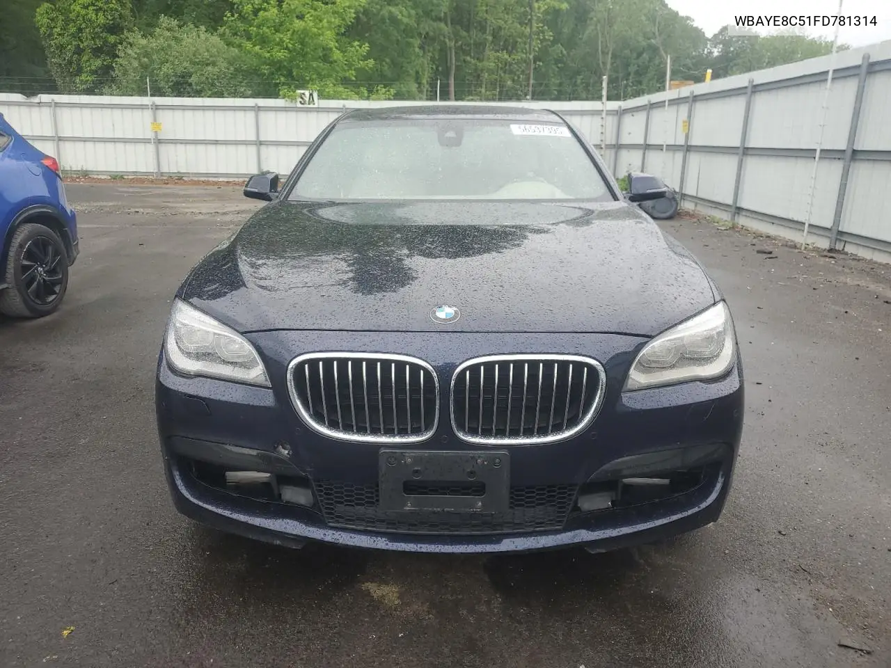 2015 BMW 750 Li VIN: WBAYE8C51FD781314 Lot: 56537395