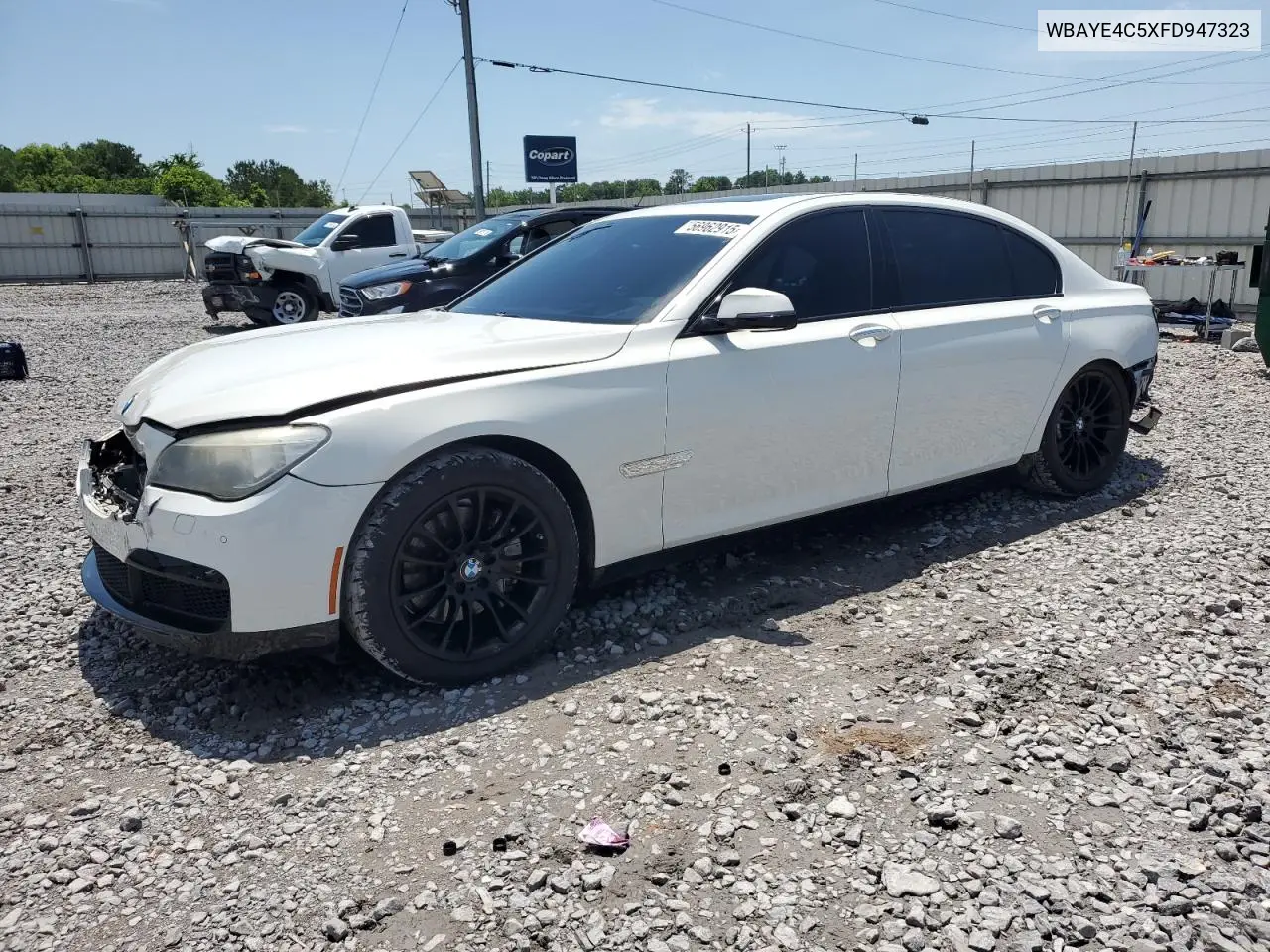 2015 BMW 740 Li VIN: WBAYE4C5XFD947323 Lot: 56962915
