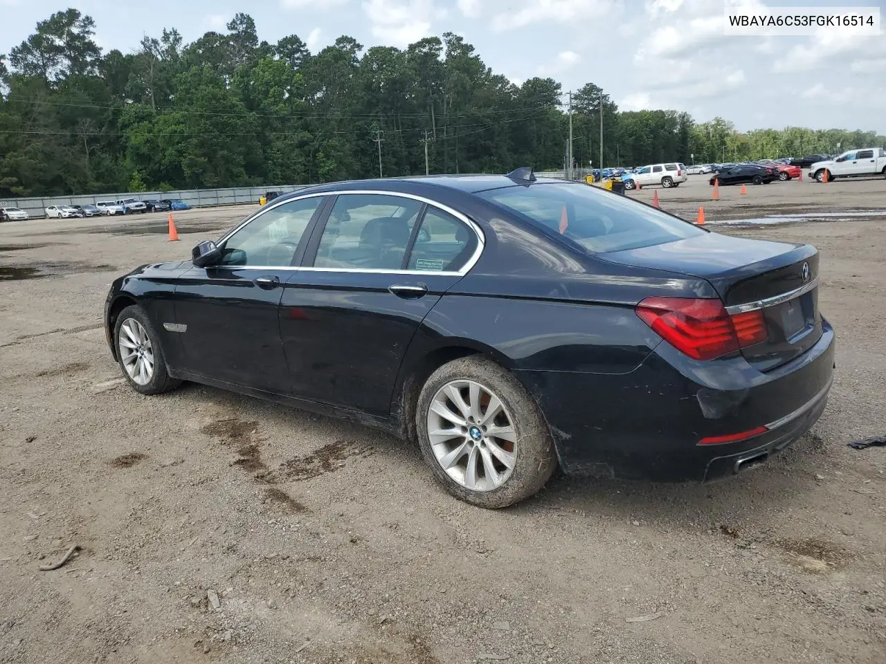 2015 BMW 740 I VIN: WBAYA6C53FGK16514 Lot: 62122595