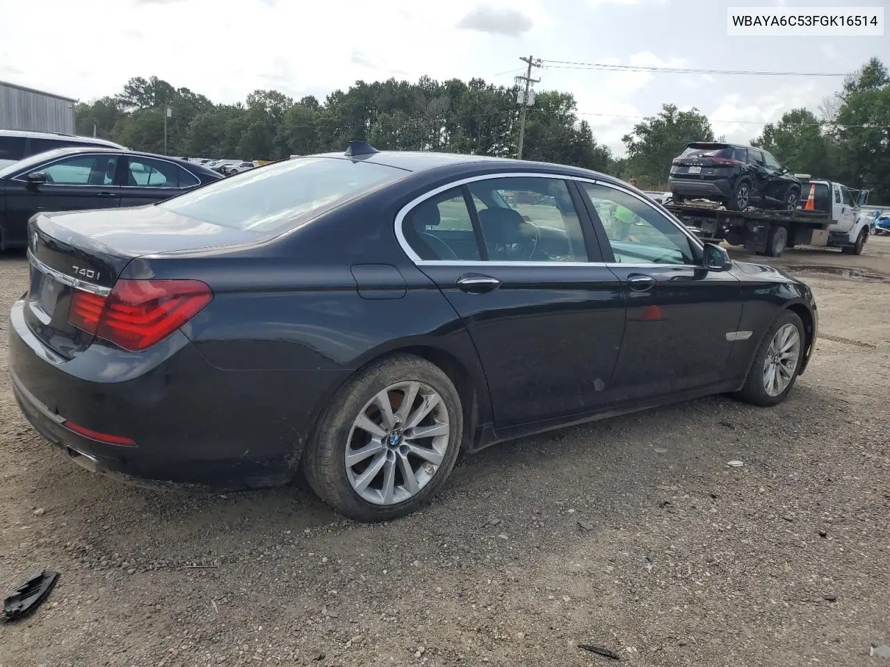 2015 BMW 740 I VIN: WBAYA6C53FGK16514 Lot: 62122595