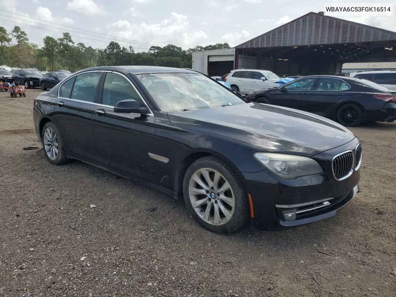 2015 BMW 740 I VIN: WBAYA6C53FGK16514 Lot: 62122595
