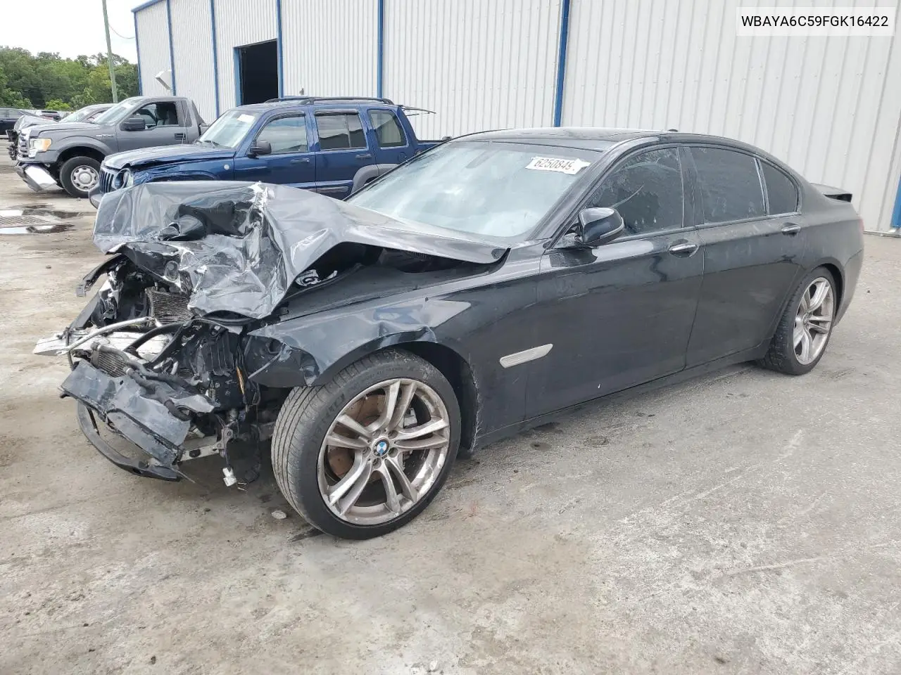 2015 BMW 740 I VIN: WBAYA6C59FGK16422 Lot: 62508495