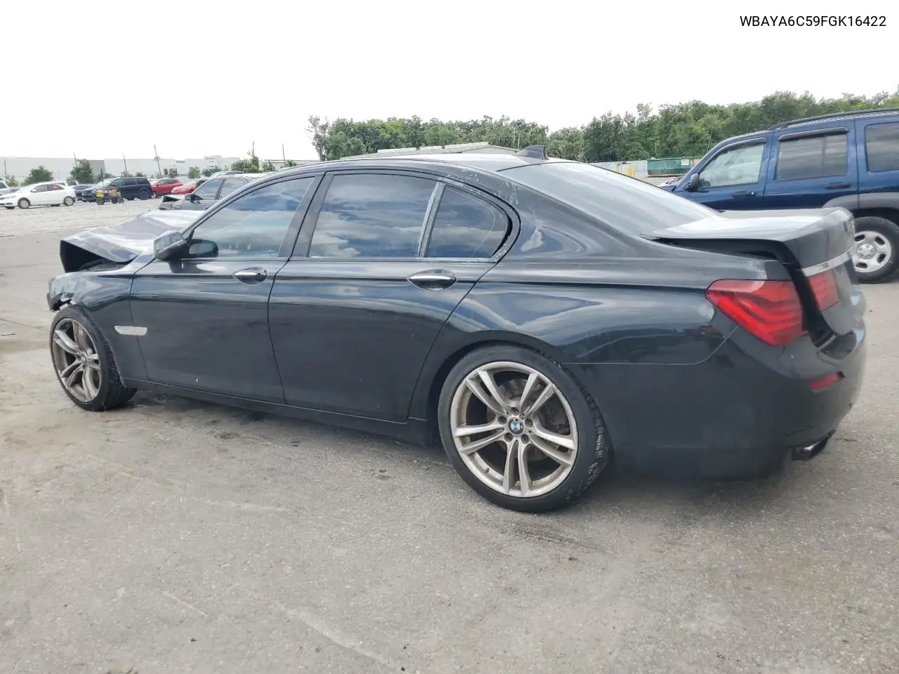 2015 BMW 740 I VIN: WBAYA6C59FGK16422 Lot: 62508495