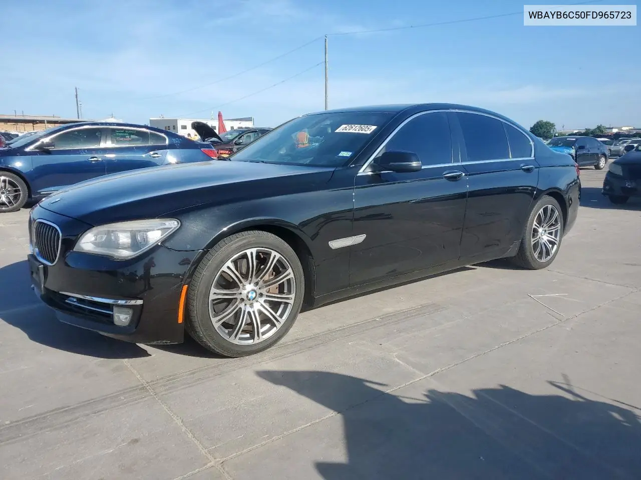 2015 BMW 750 Xi VIN: WBAYB6C50FD965723 Lot: 62612605