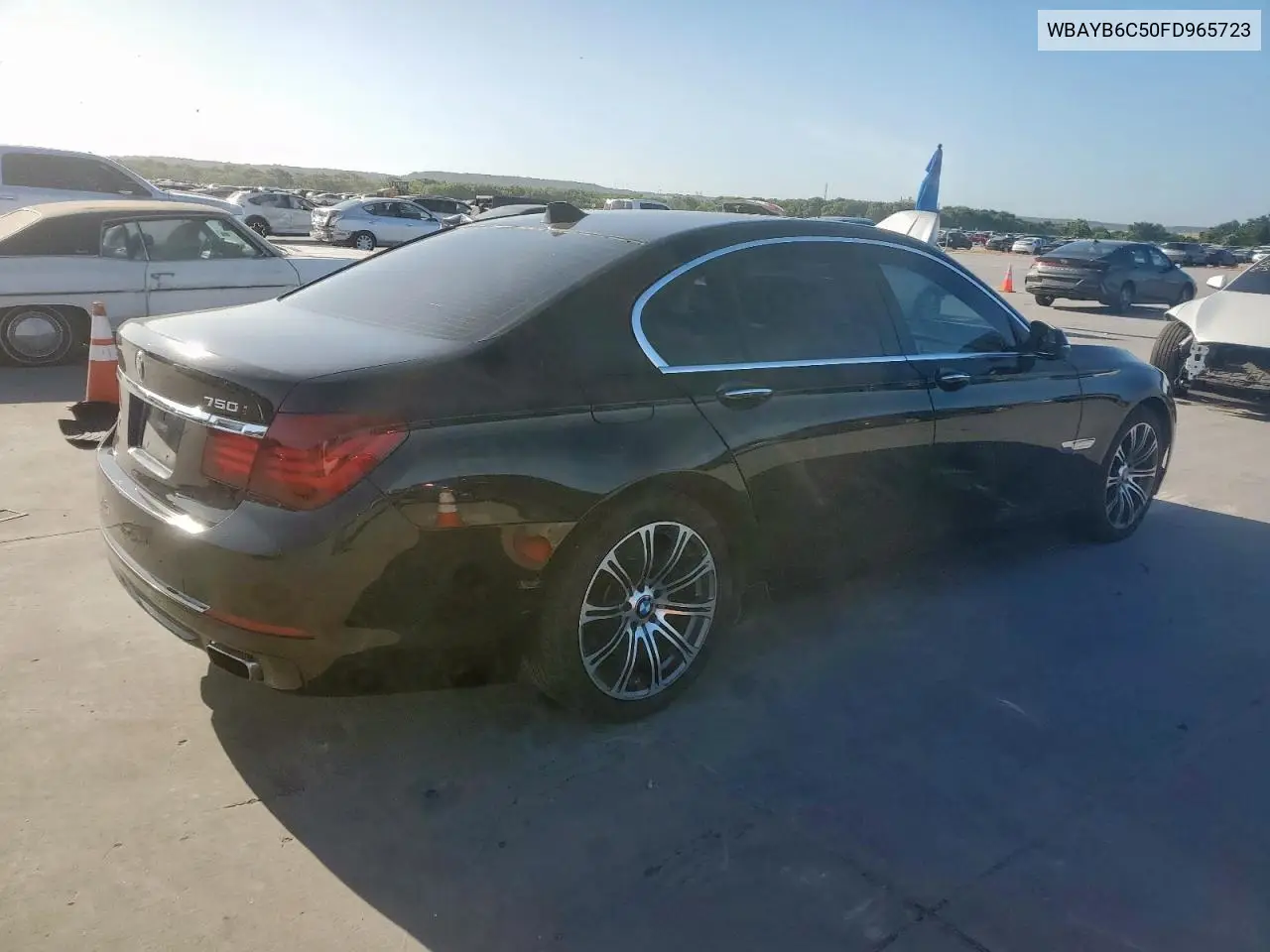 2015 BMW 750 Xi VIN: WBAYB6C50FD965723 Lot: 62612605