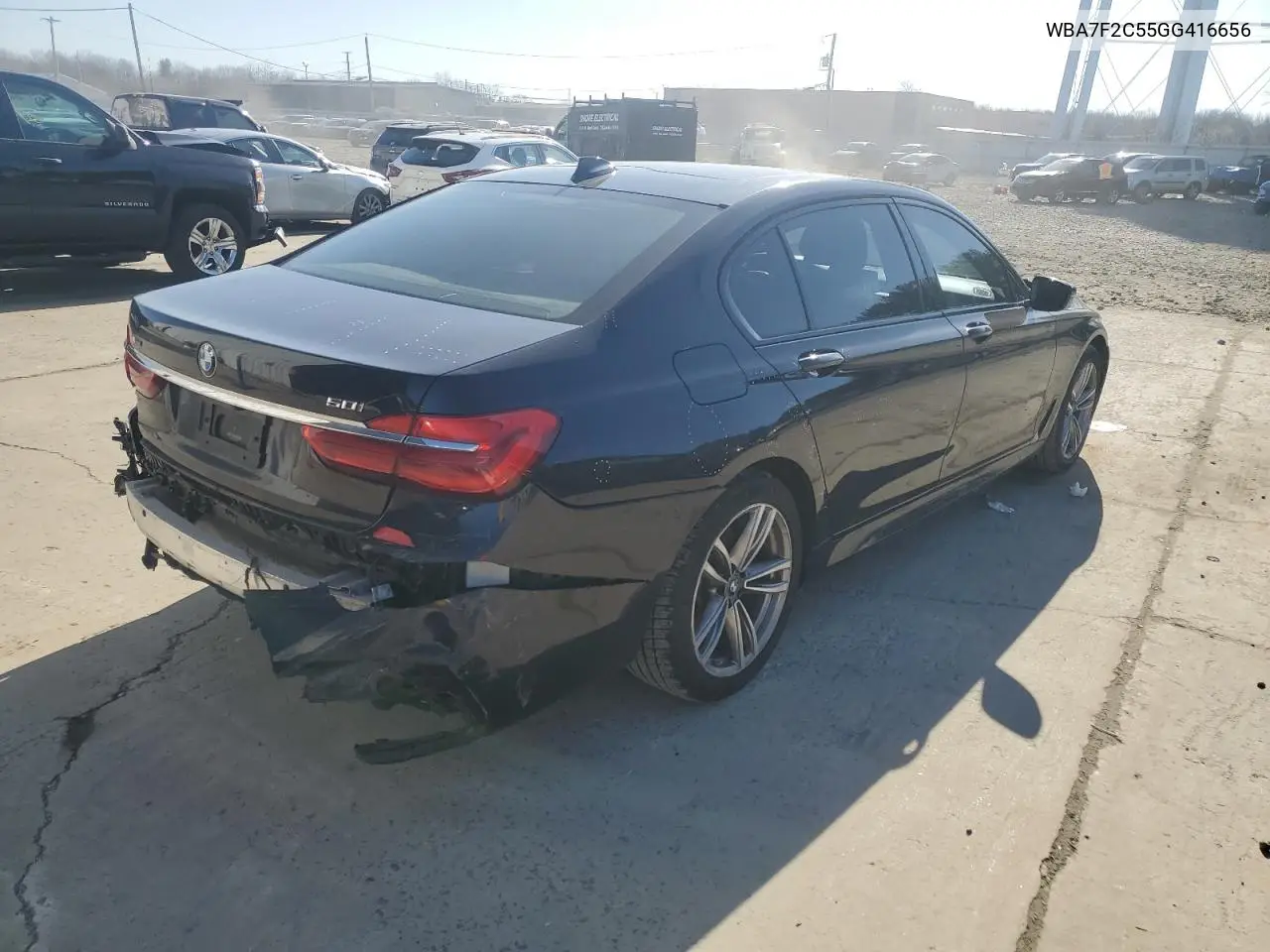 2016 BMW 750 Xi VIN: WBA7F2C55GG416656 Lot: 44744775